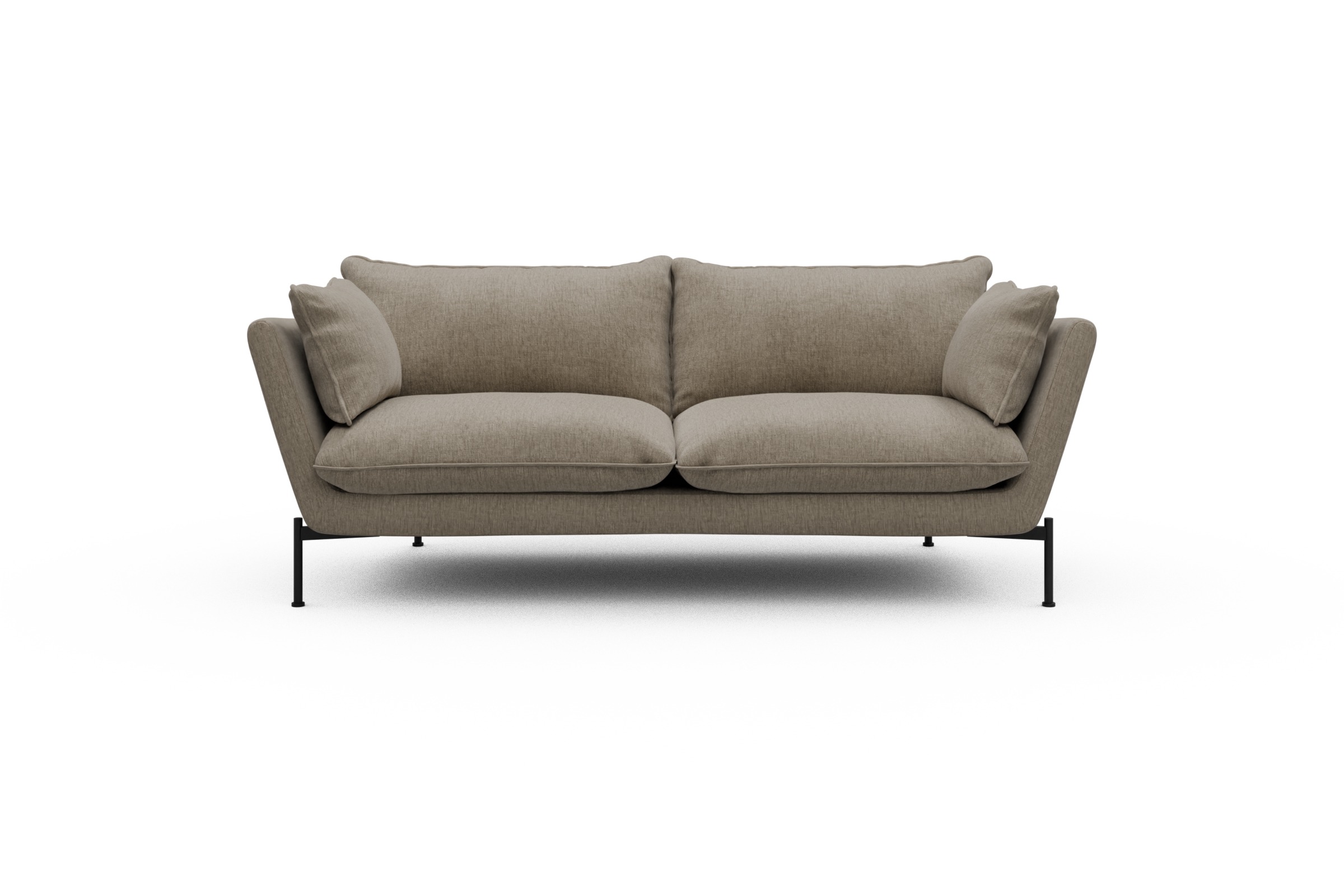 Skandi Home Sofa Anton PREMIUM 2-Sitzer Smooth-Beige moebelfaktor