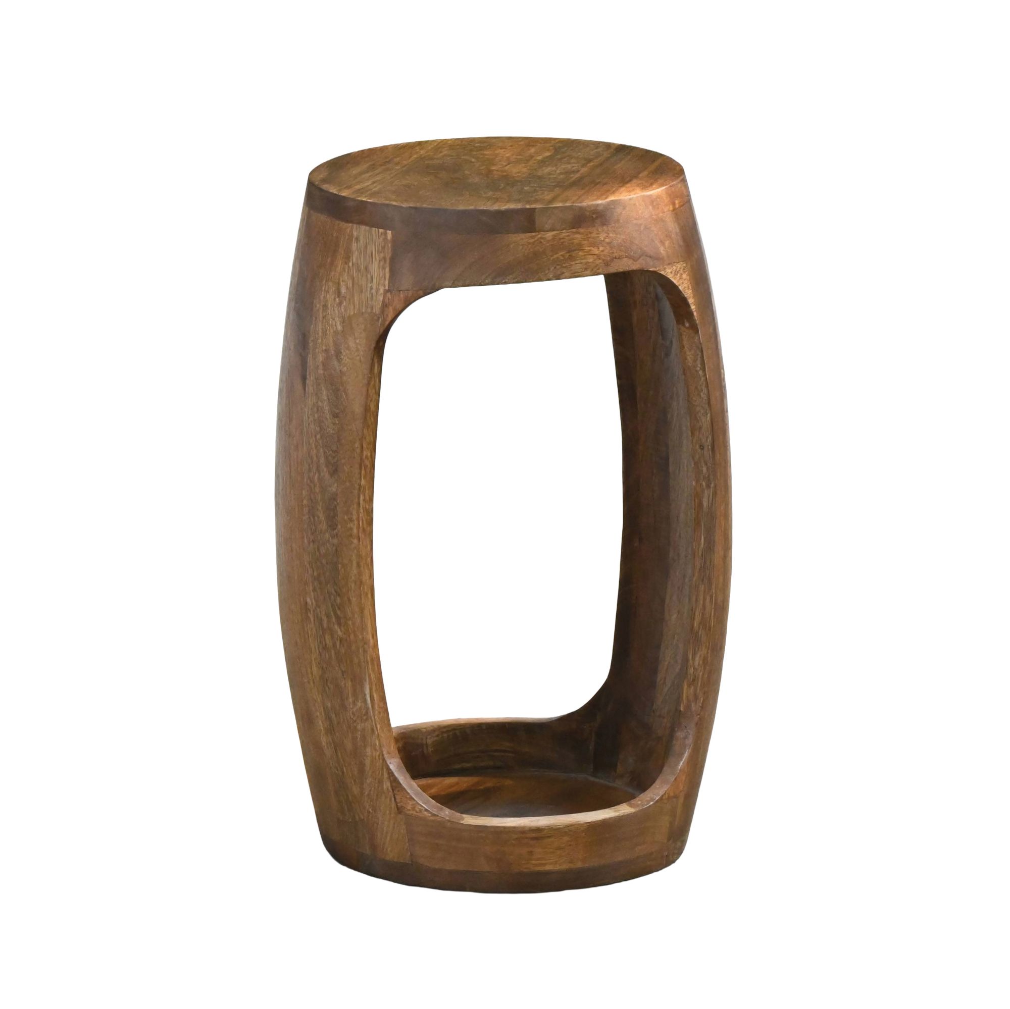 Beistelltisch Kvalvik Massivholz Mango Ø 30 cm