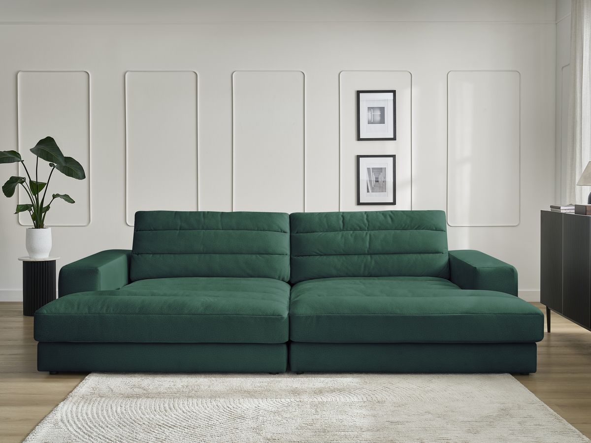 Bobochic Sierra Sofa 4-Sitzer Samt Dunkelgrün