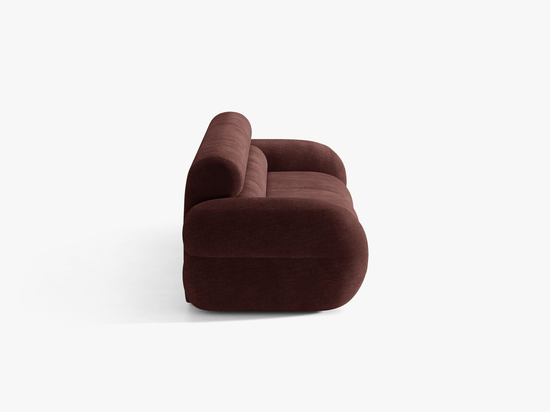 Micadoni Neo Modulares Sofa 4-Sitzer Chenille Golden Kirschbaum