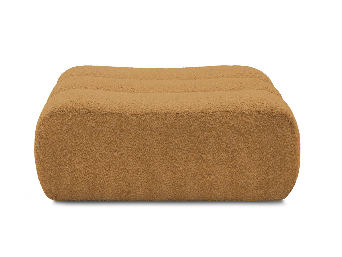 Bobochic Azra Pouf Bouclé-Stoff Gelb