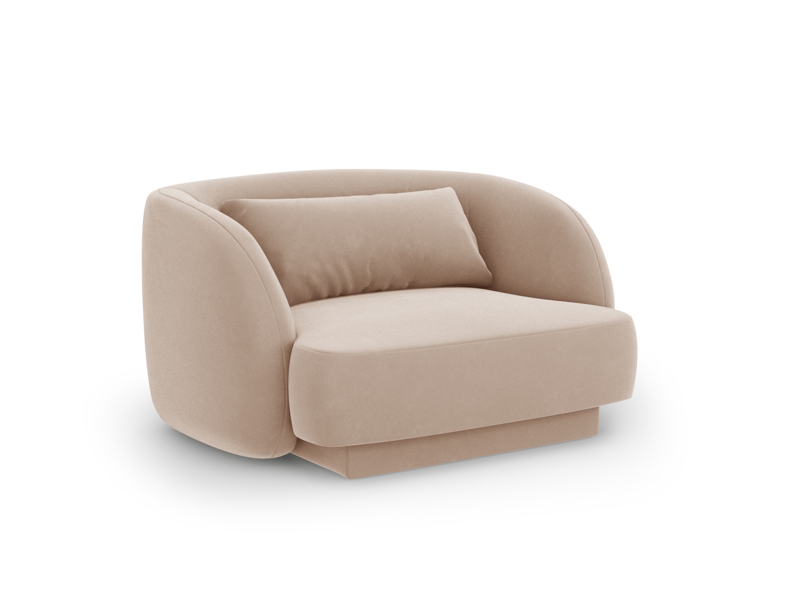 Cosmopolitan Design Sessel Tulum Samt Bluvel Beige