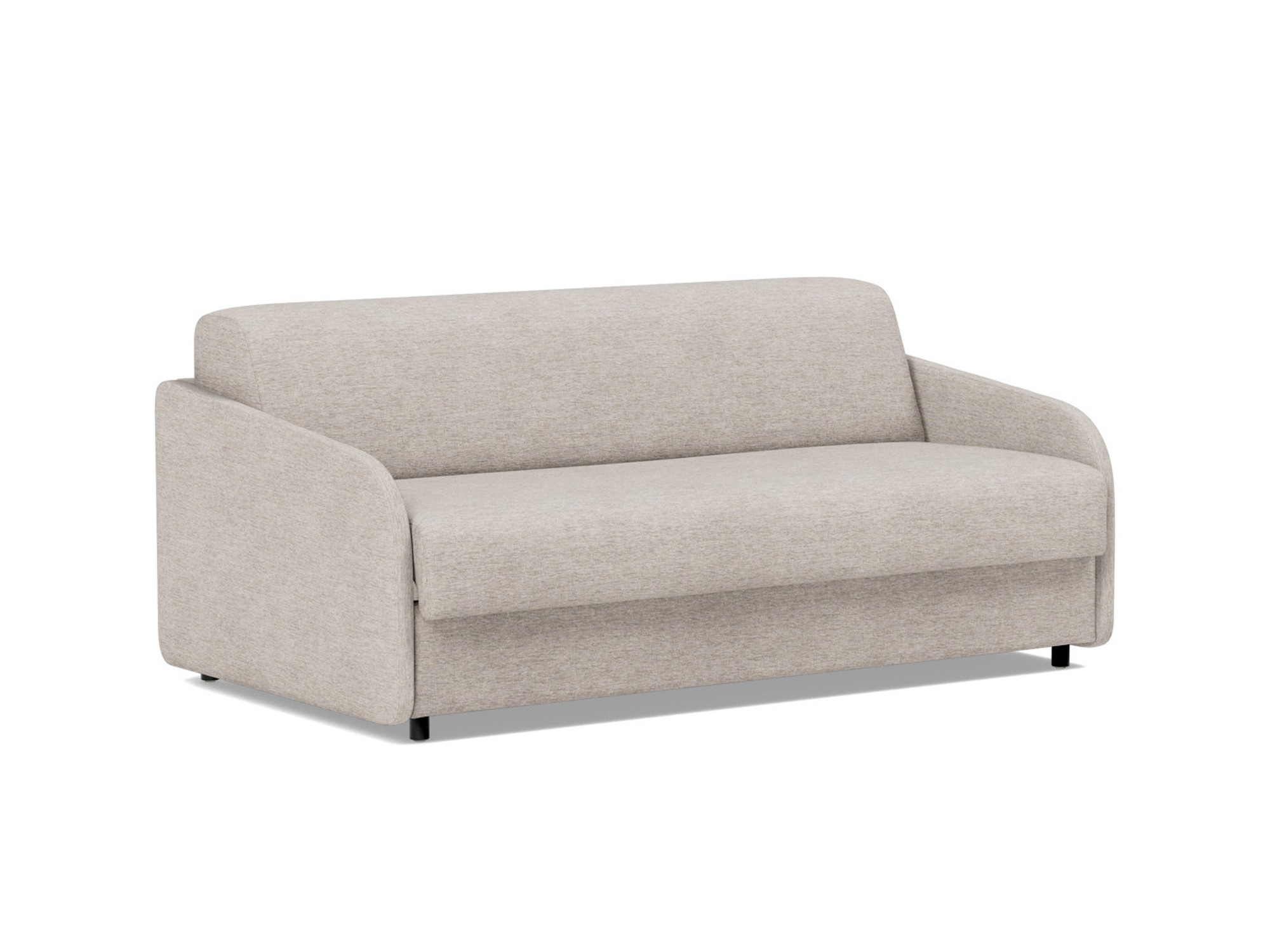 Schlafsofa Eivor mit Memory-Matratze 140 Chenille Yuveno 471-Sand