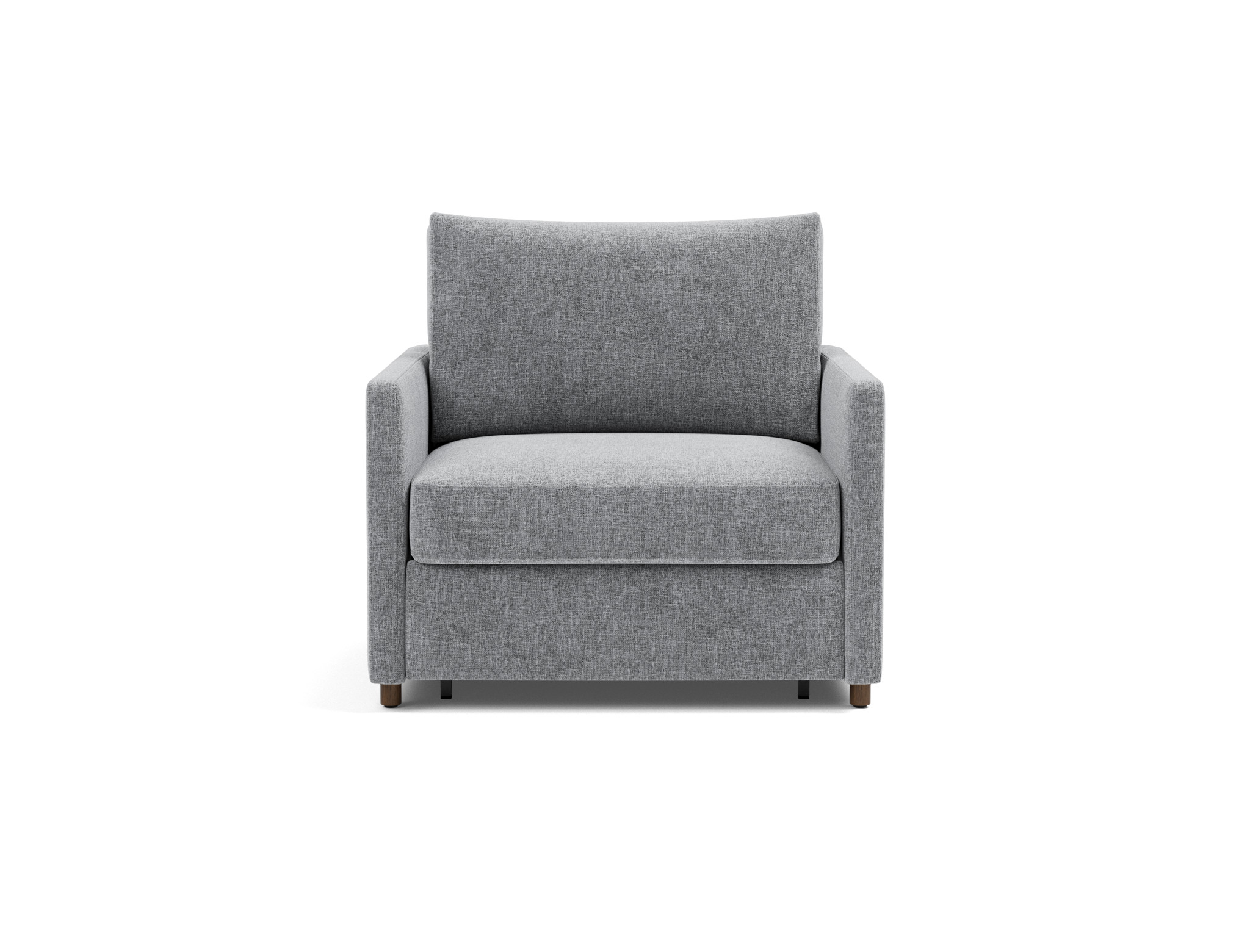 Schlafsessel Neah mit Slim-Armlehnen Strukturierter Stoff Twist 565-Granite