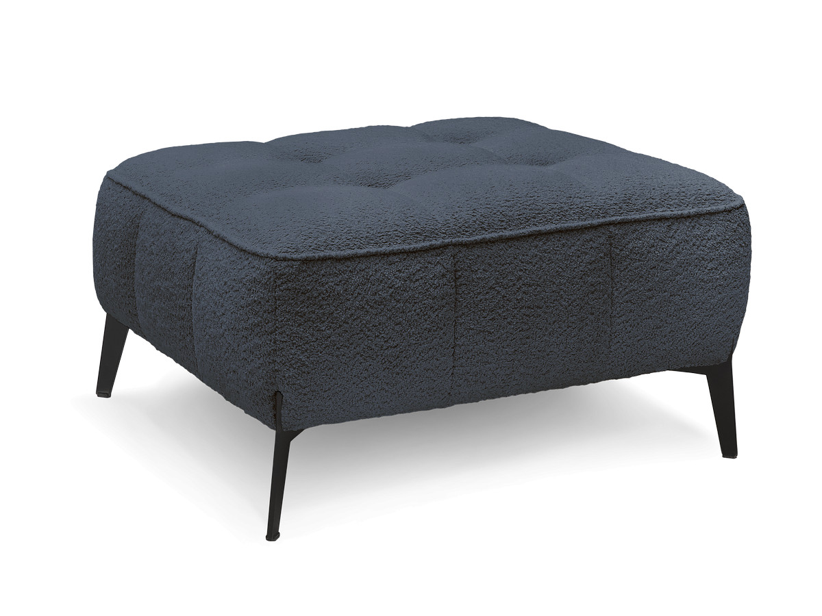 Bobochic Anis Pouf Bouclé-Stoff Dunkelblau