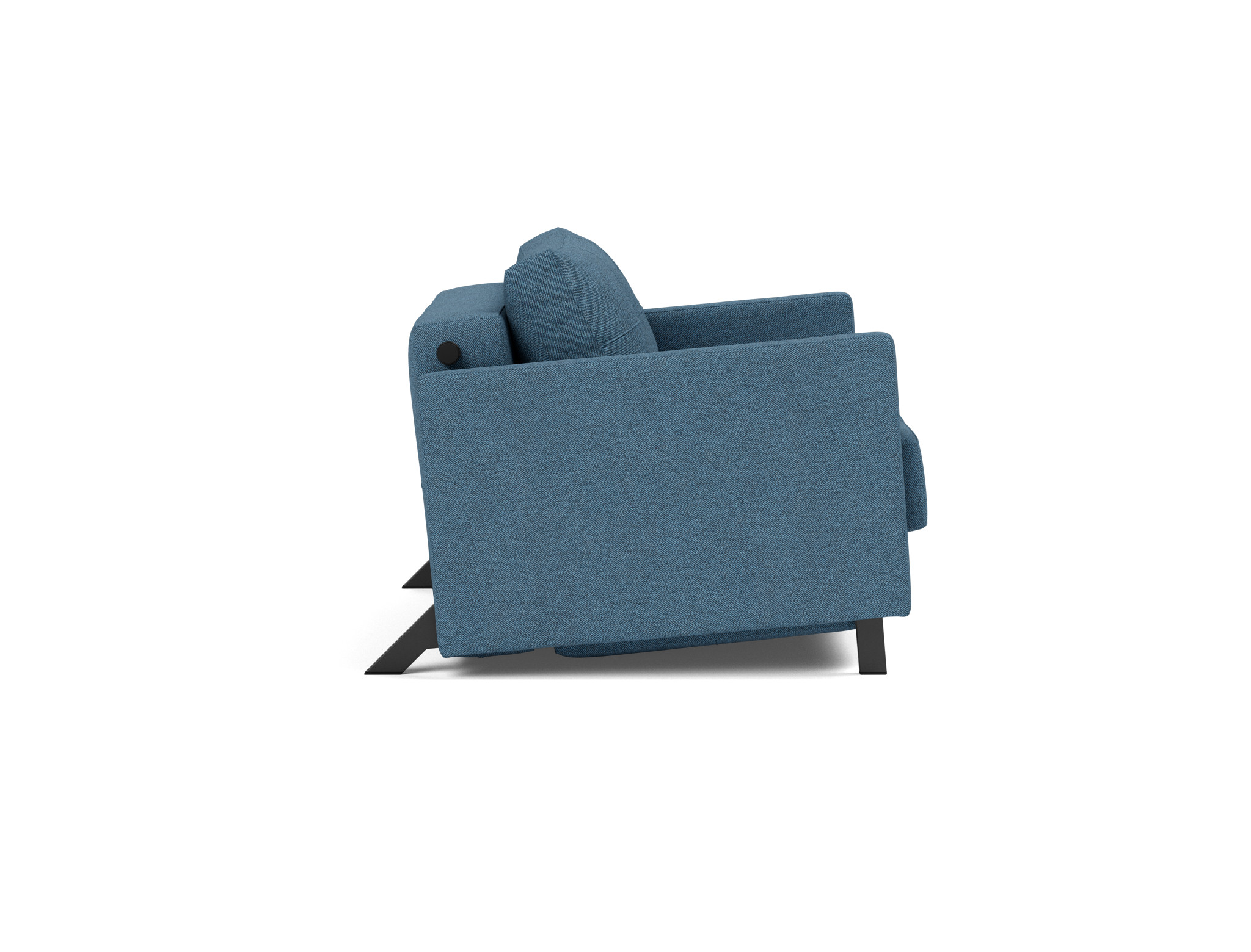 Schlafsessel Cubed 90 mit Armlehnen Strukturierter Stoff Weda 302-Weda-Blue