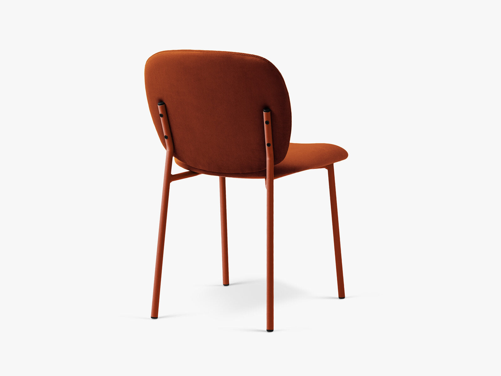 Micadoni Stuhl Caroline Samt Magic Velvet Kastanienbraun Rot