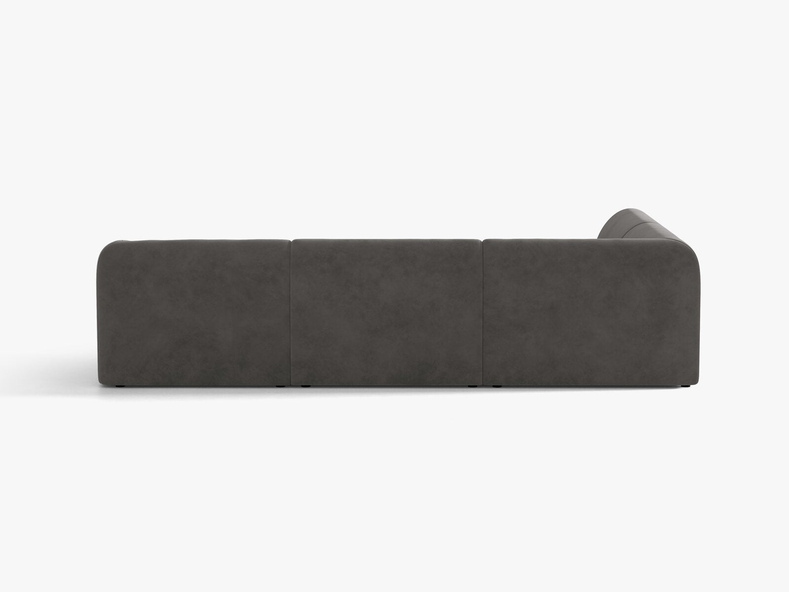 Micadoni Ecksofa Miley 6-Sitzer Links Samt Venus Grau