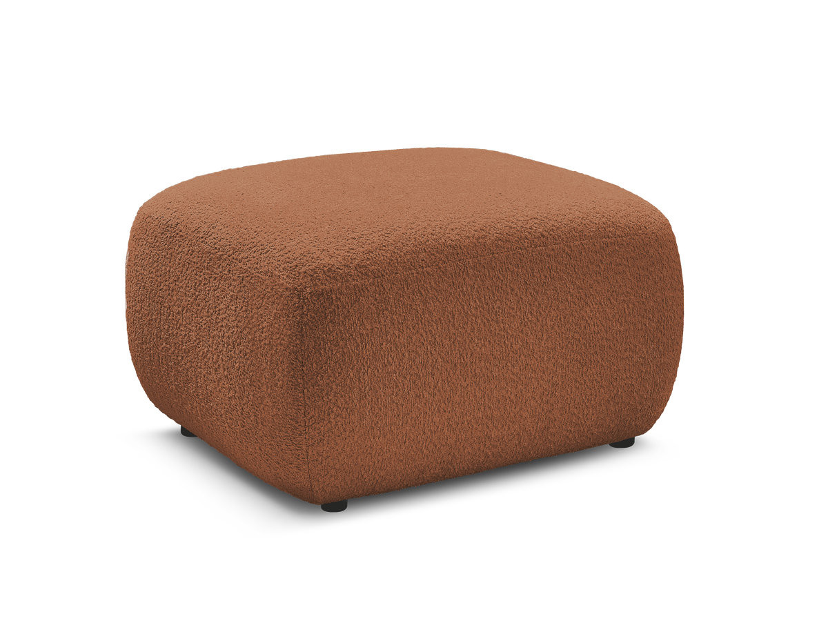 Bobochic Montaigne Pouf Bouclé-Stoff Orange