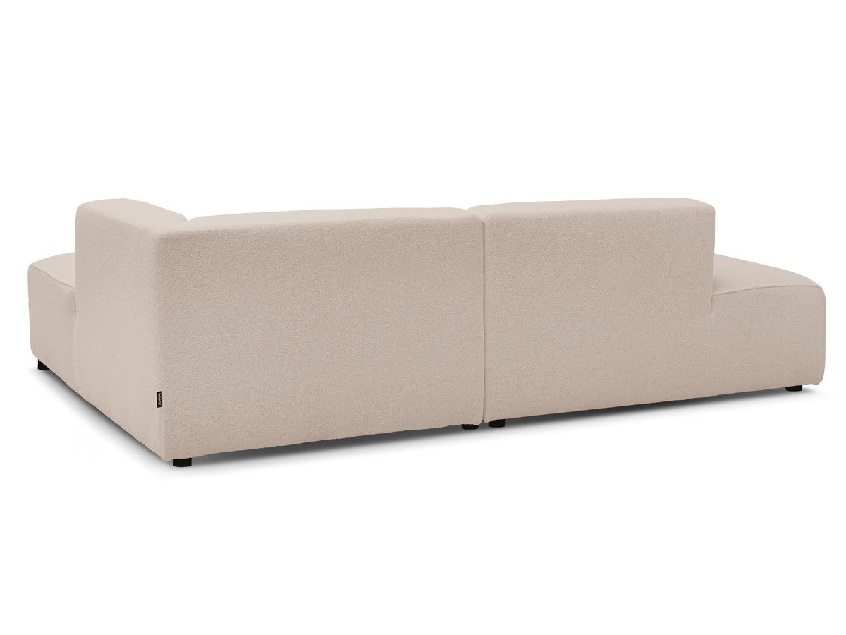 Bobochic Megeve Ecksofa Bouclé-Stoff Beige Ecke rechts