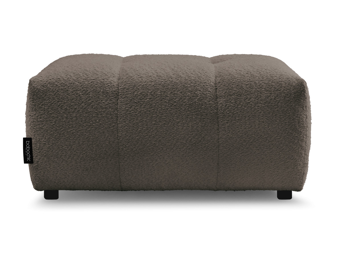 Bobochic Roxelane Pouf Bouclé-Stoff Braun