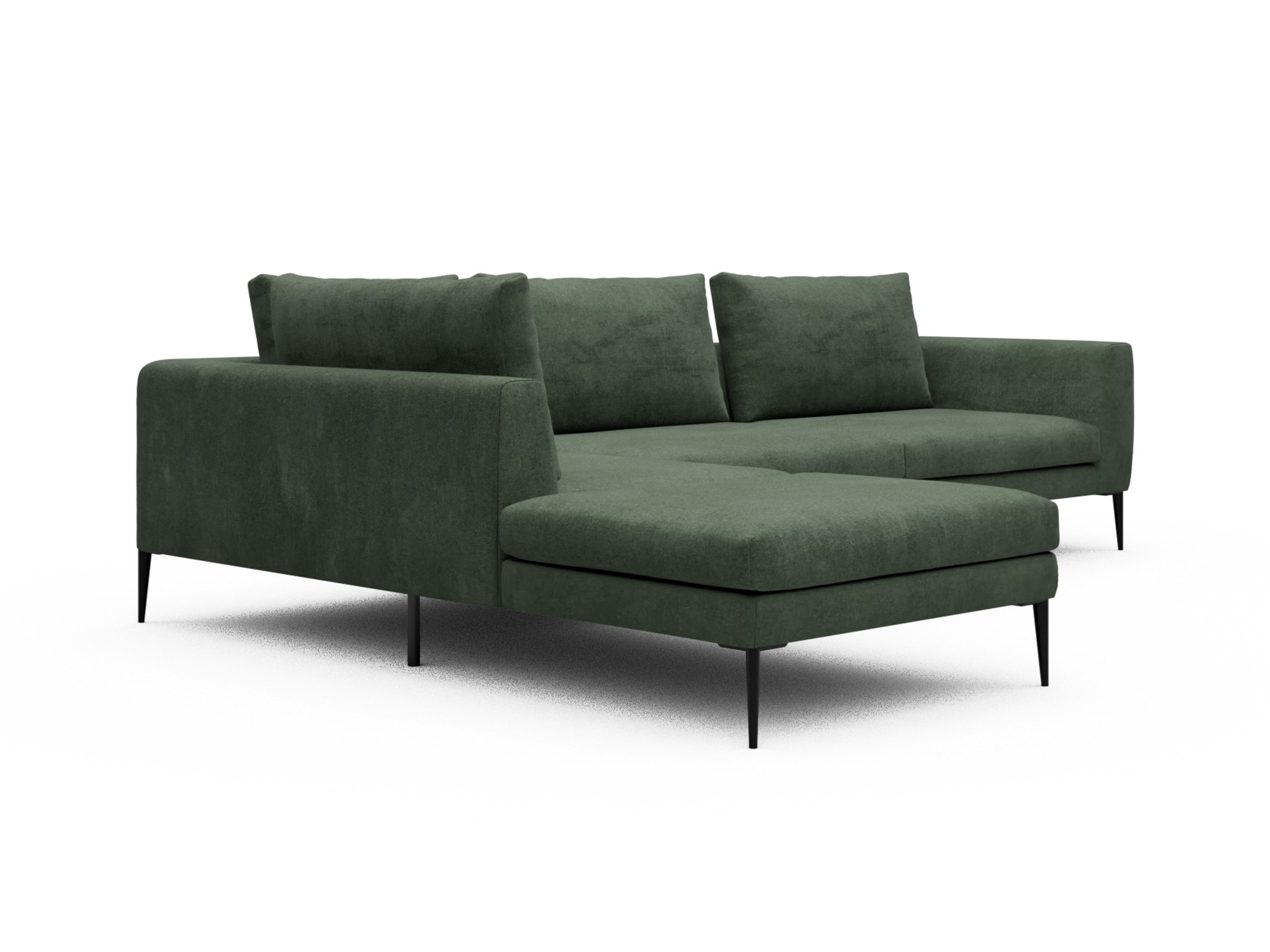 Skandi Home Ecksofa Paul Relax-Ecke links mit 3-Sitzer Casone-Forest-Green moebelfaktor