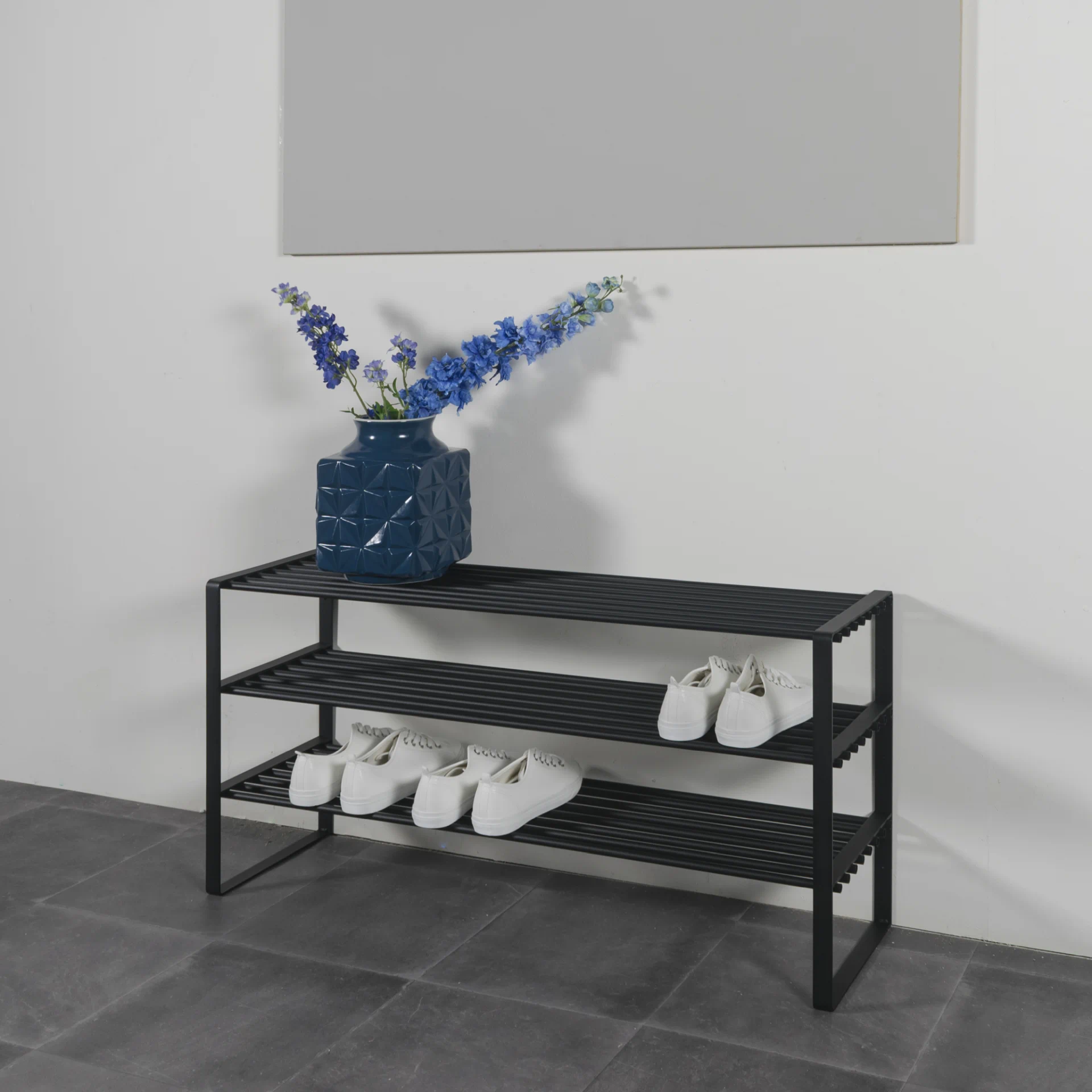 Spinder Design Schuhregal Rex SR 2 - 100 cm Schwarz
