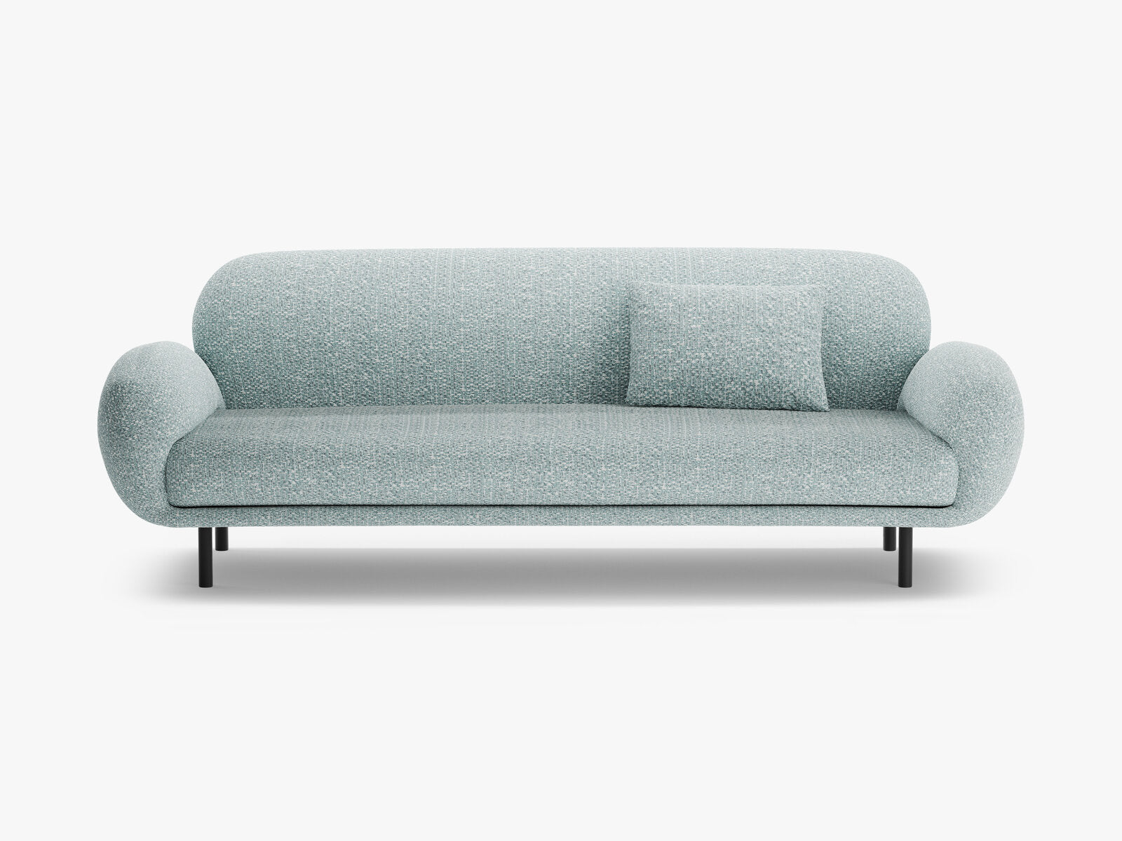 Micadoni Sofa Poppy 3-Sitzer Chenille Silencio Gedämpftes Blau