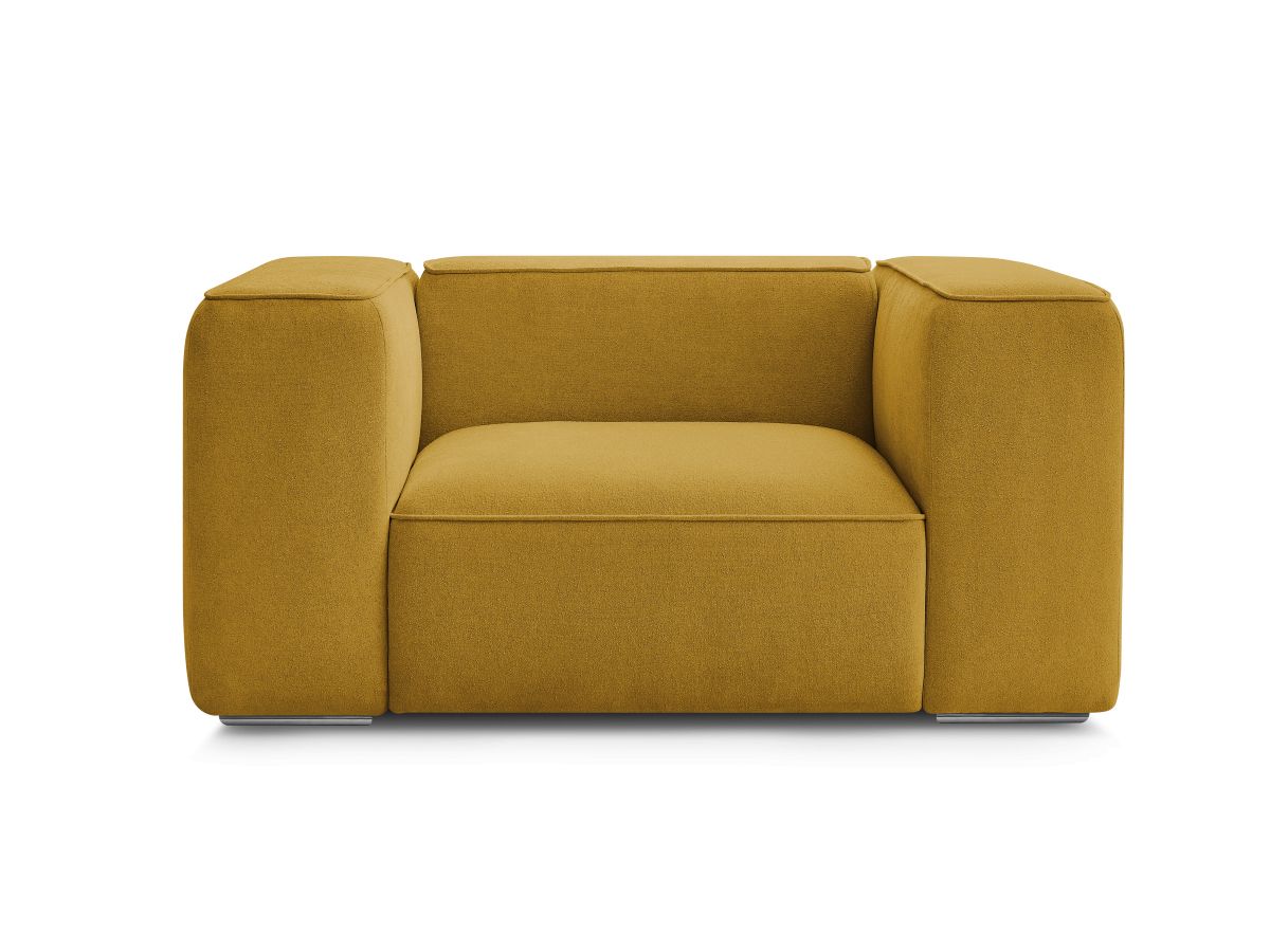 Bobochic Zephyr Sessel Strukturstoff Gelb