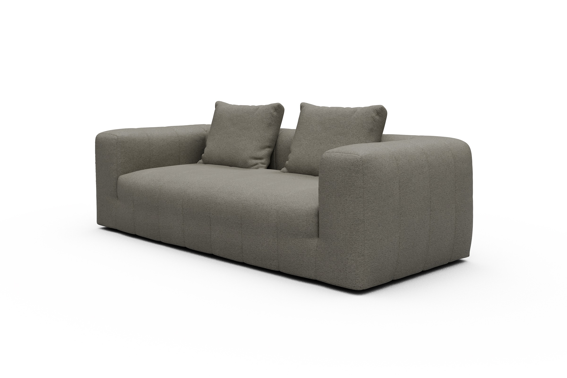 Sofa Hugo 3-Sitzer Denari-Warm-Grey