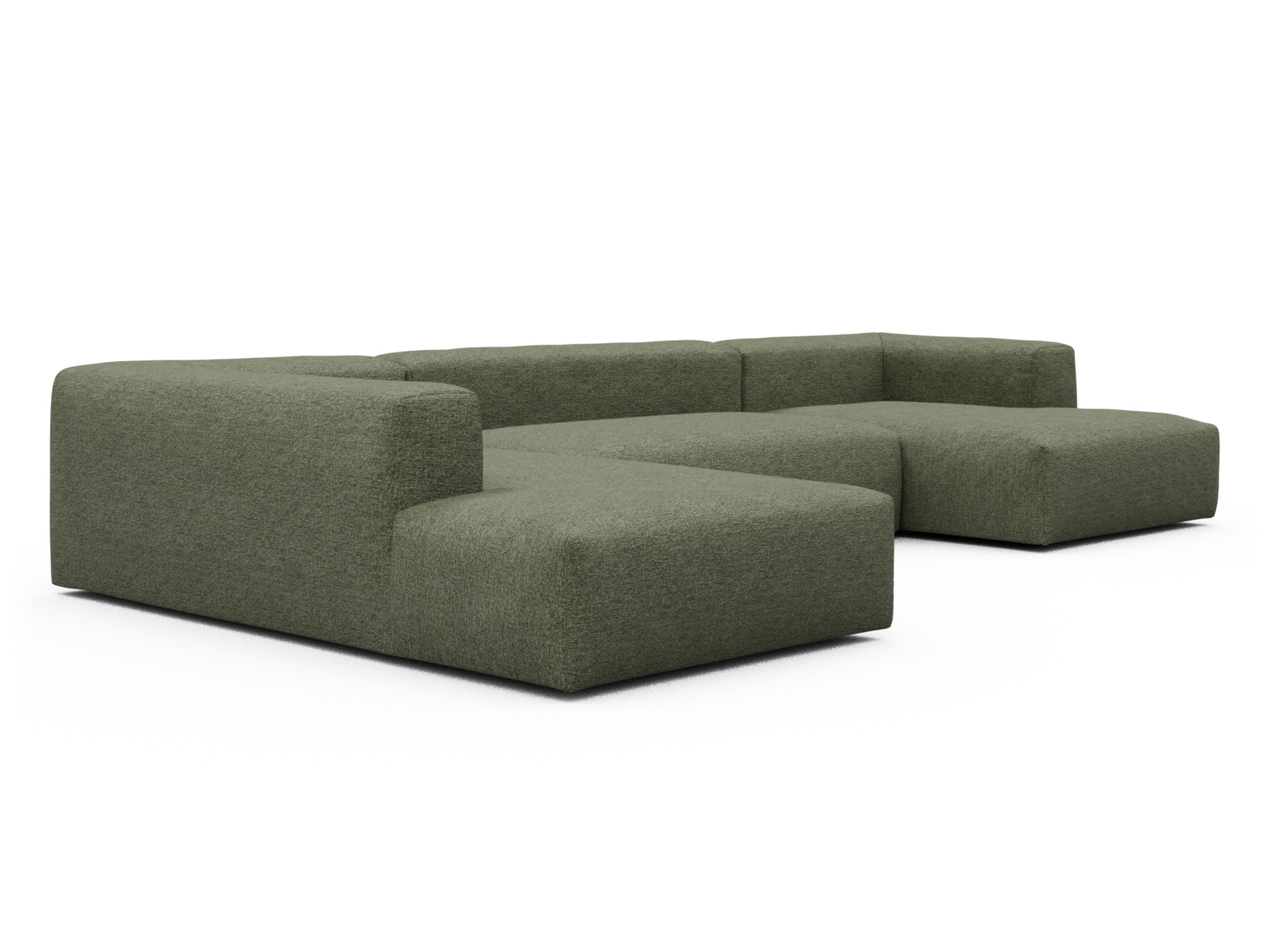 Skandi Home Wohnlandschaft Fred Relax-Ecke links mit 2-Sitzer und Chaiselongue rechts Carreno-Vivid-Green moebelfaktor