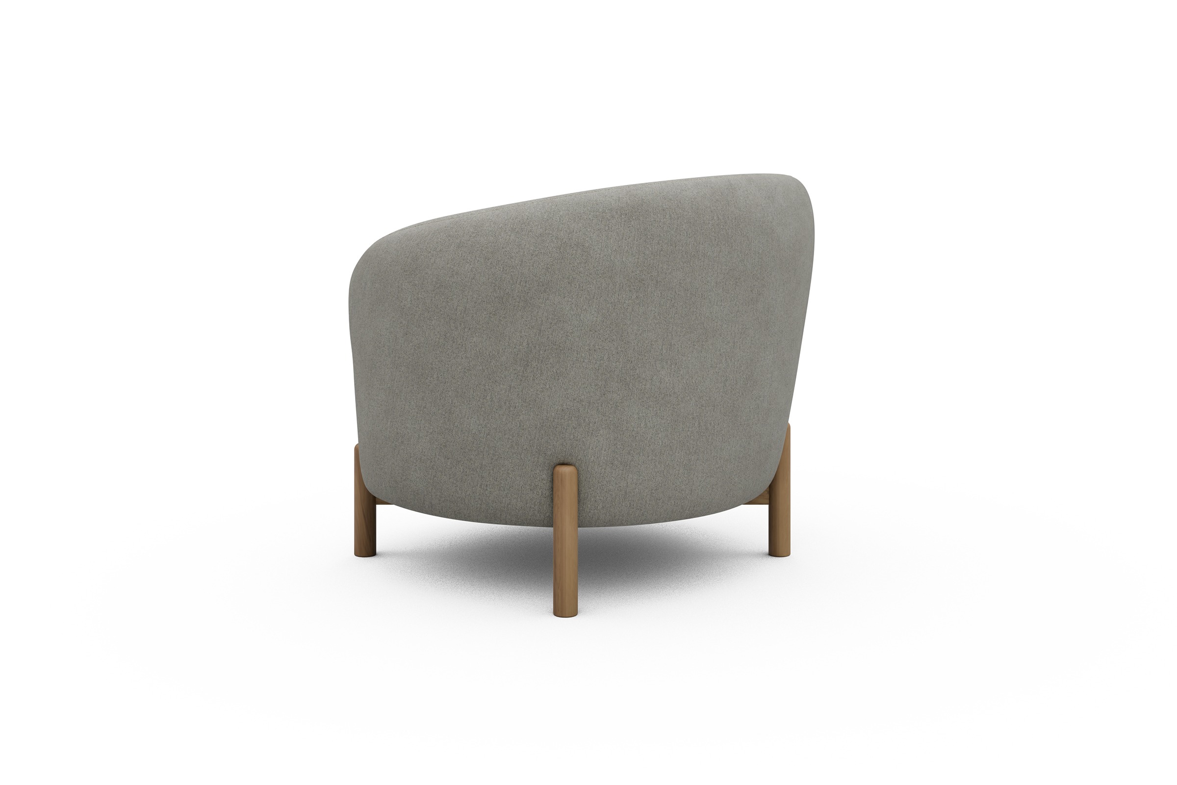 Sessel Ronda Holzbeine Eiche Natur Carreno-Moon-Stone-White