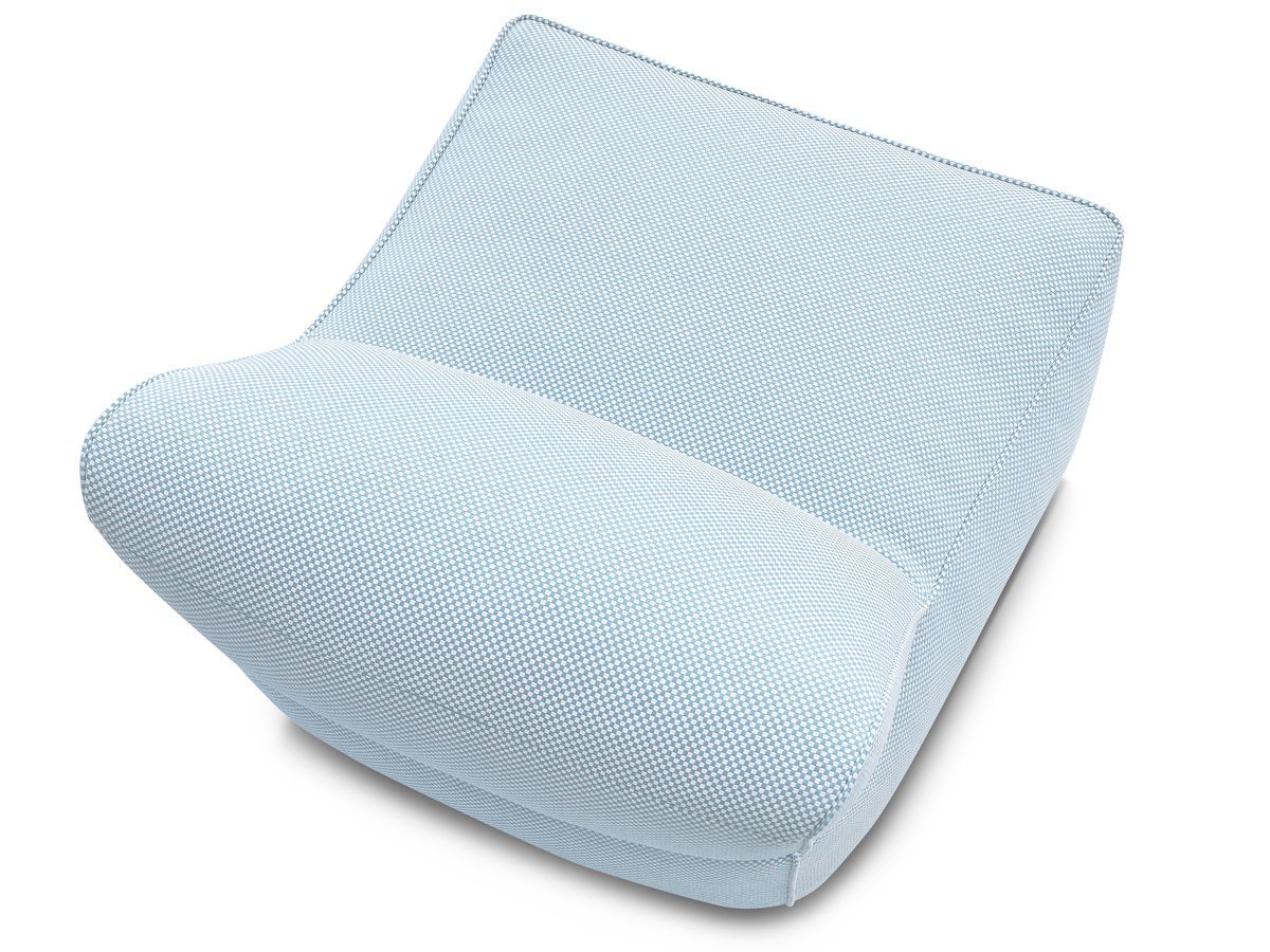 Bobochic Riviera Sofamodul 1-Sitzer Melange-Stoff Hellblau