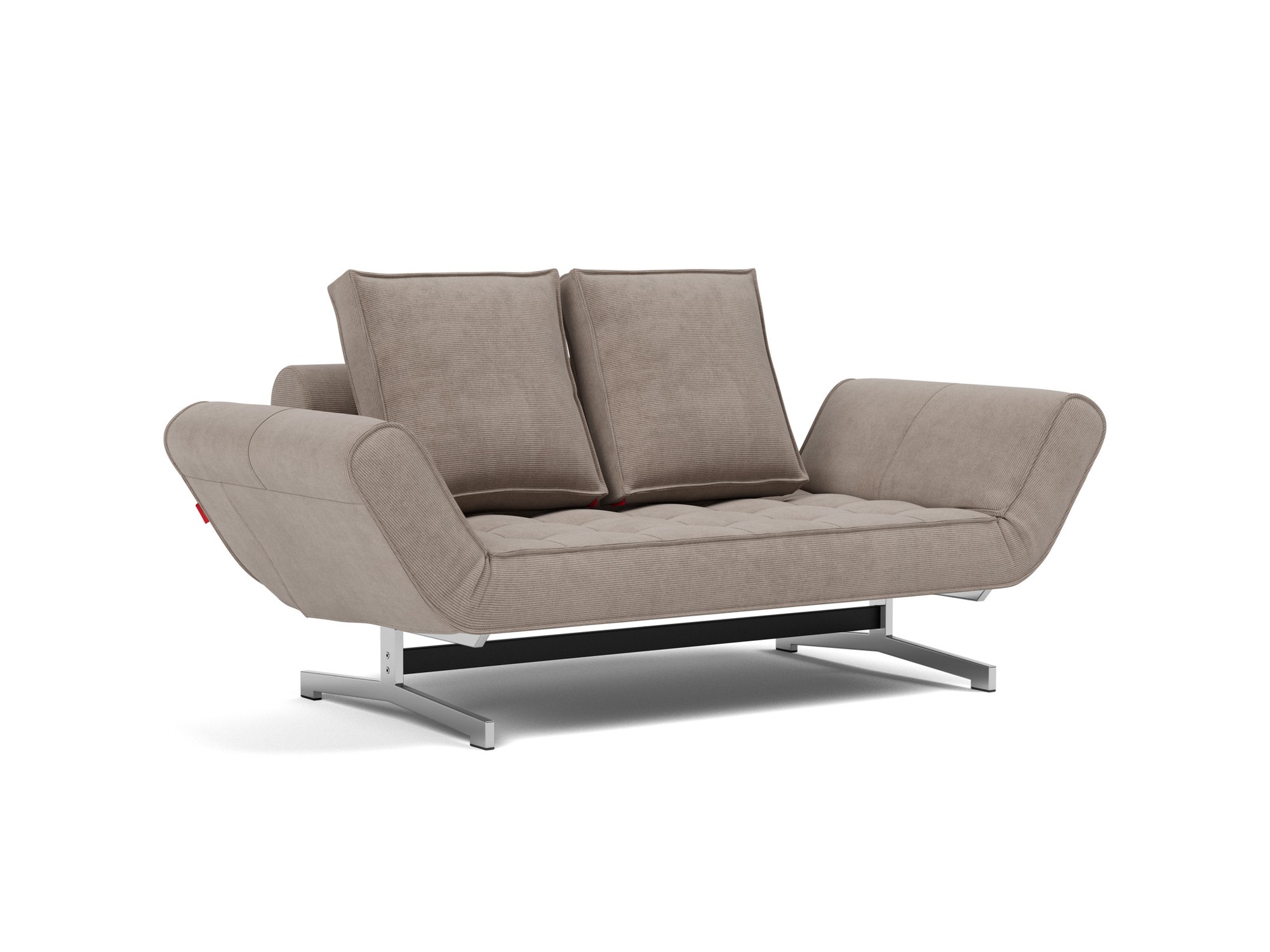 Tagesbett Ghia Kord Cordufine 318-Beige Beine Chrom
