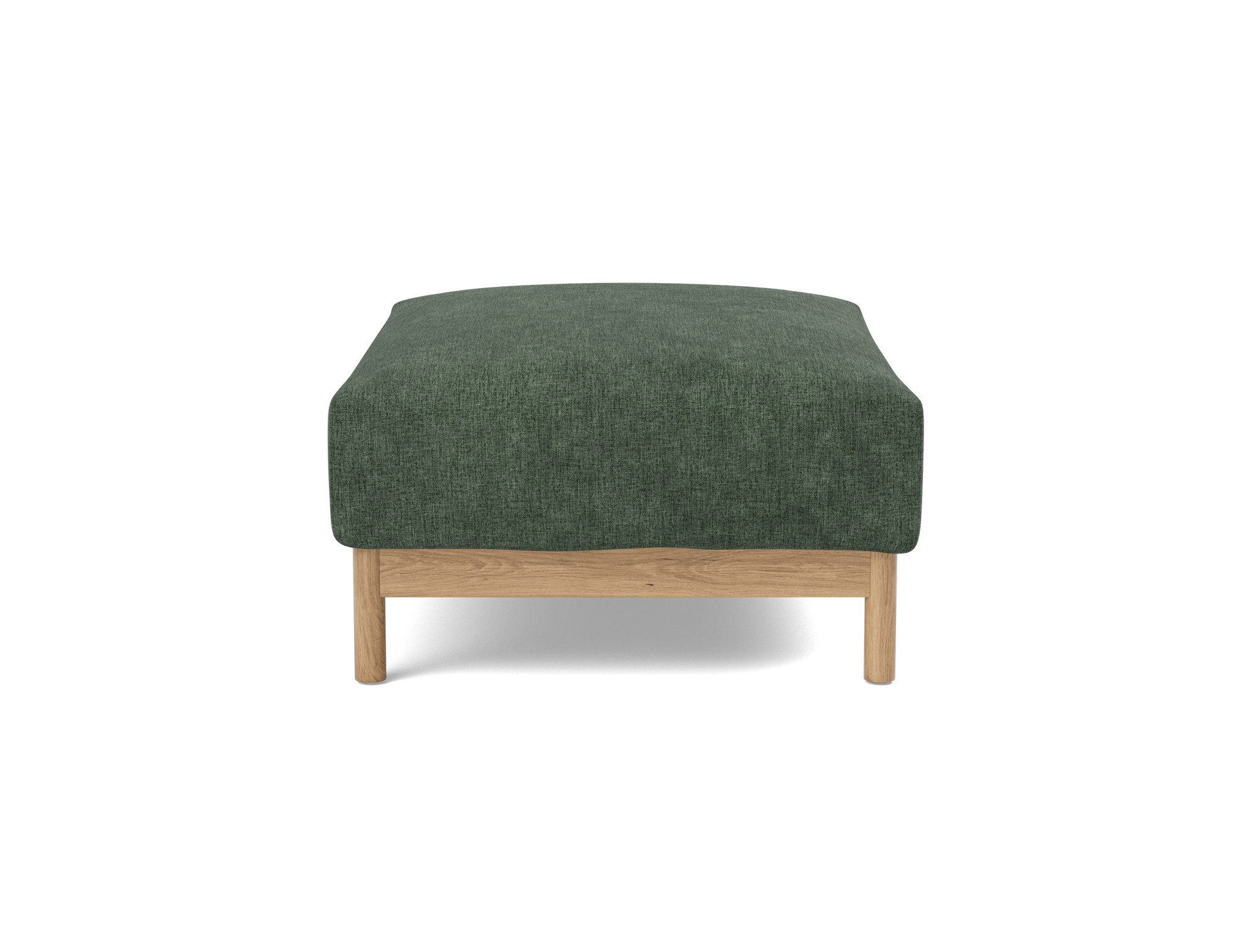 Hocker Malloy Flachgewebe Avella 281-Pine-Green Beine Eiche