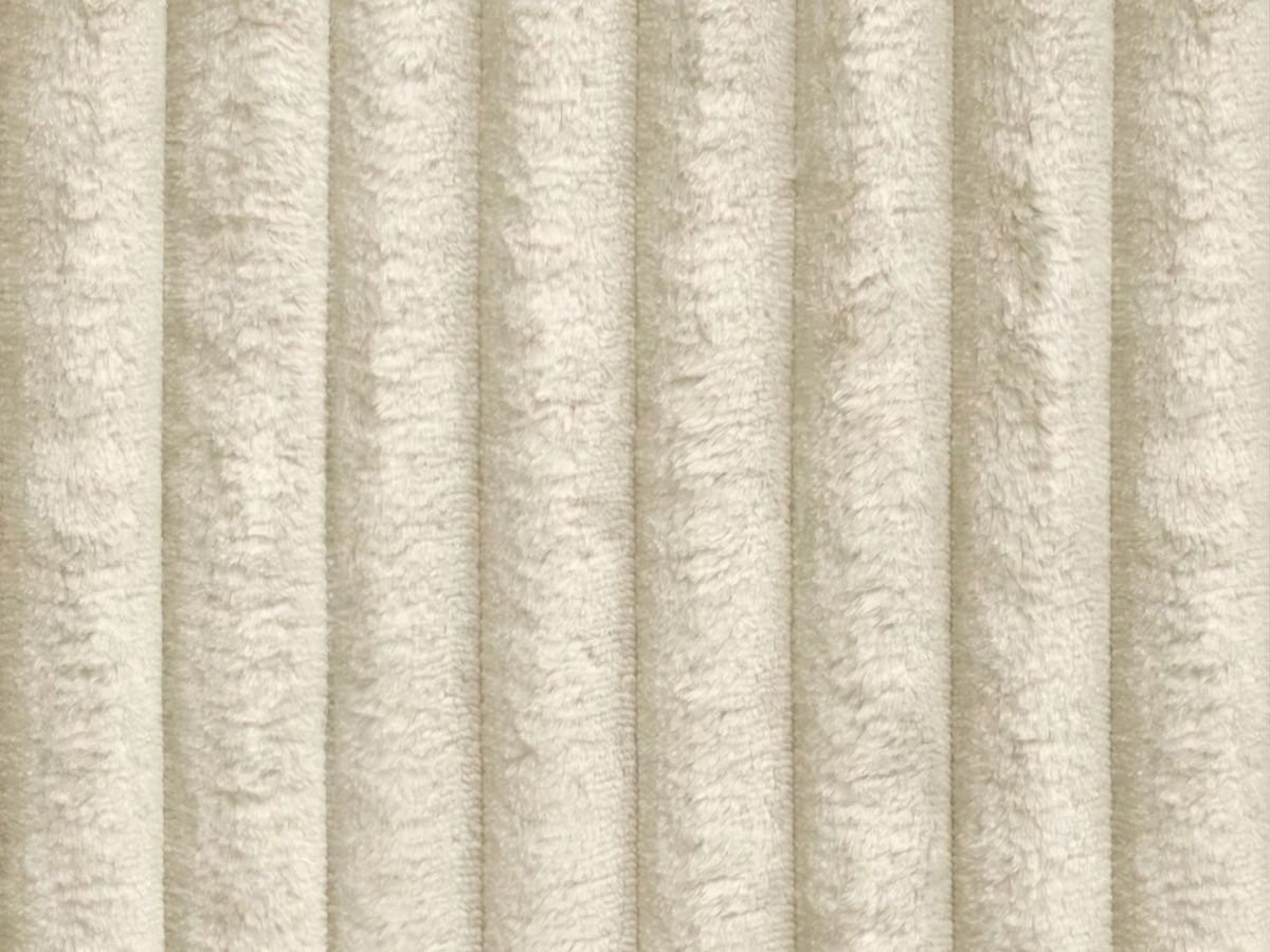 Bobochic Lucien Ecksofa mit Schlaffunktion und Bettkasten Breitcord weich Beige Ecke rechts