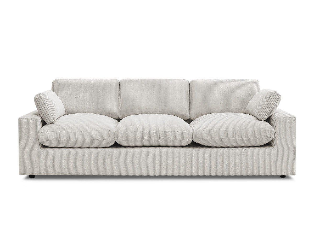Bobochic Belair Sofa 3-Sitzer 250 × 93 cm Cordsamt Beige
