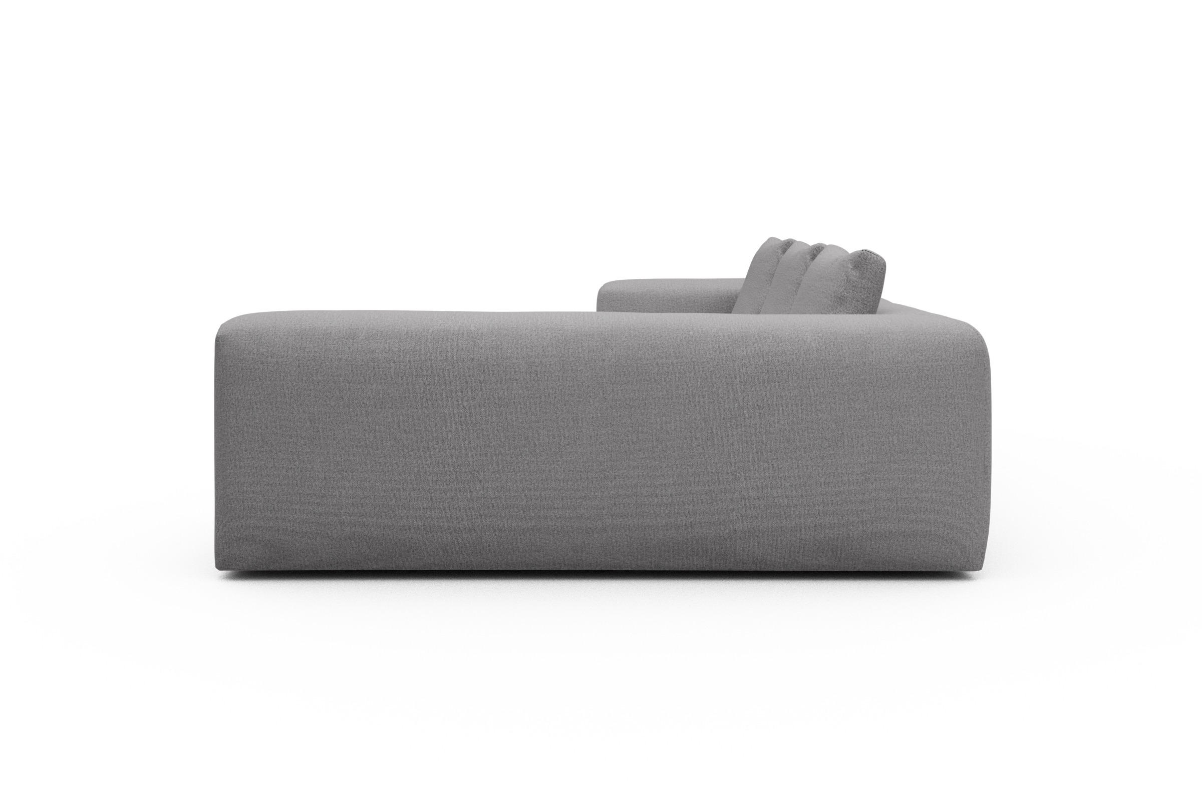 Ecksofa Fred 2x 2,5-Sitzer rechts offen Sama-Grey