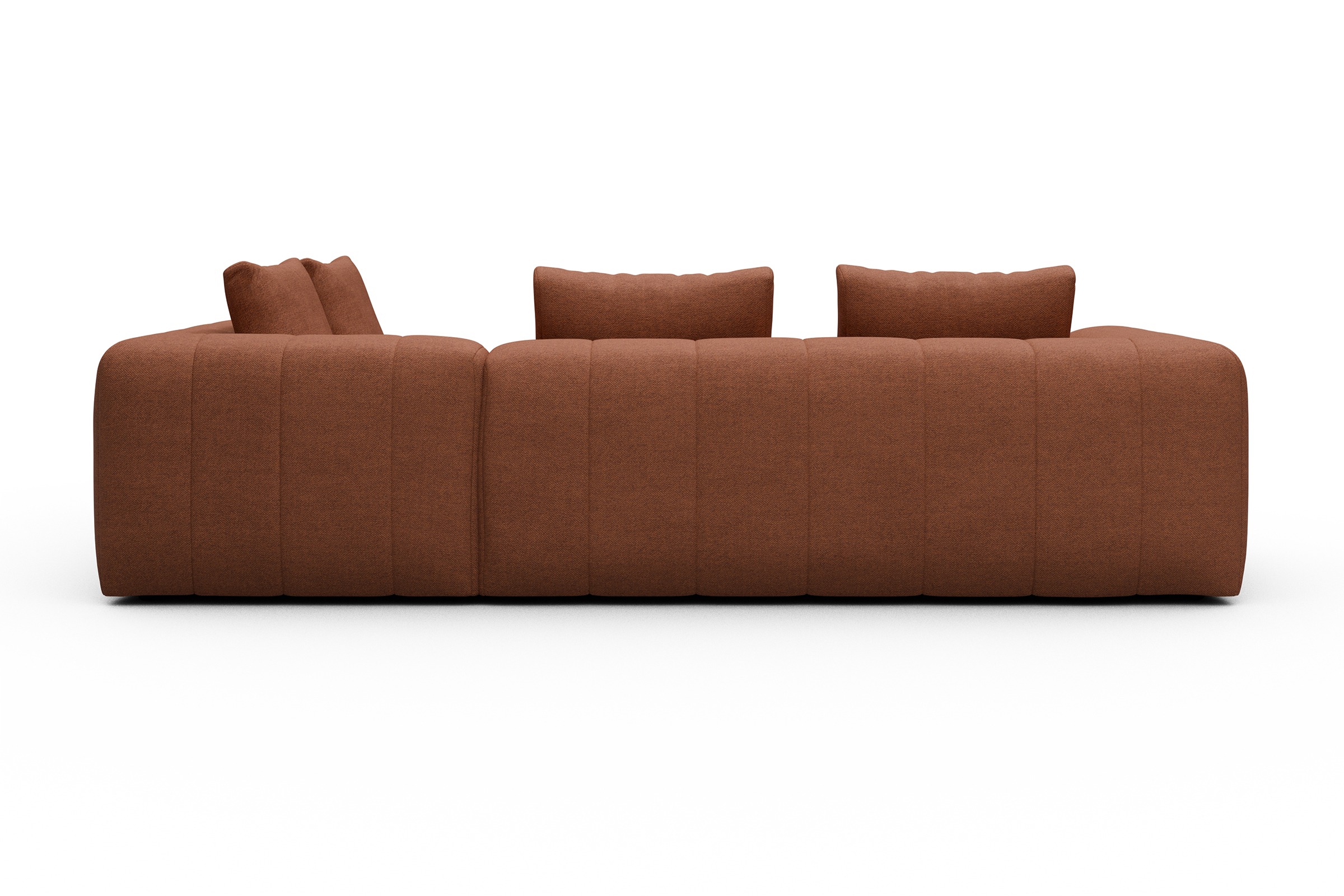 Ecksofa Hugo 2x 2,5-Sitzer Armlehne links Weda-Rust