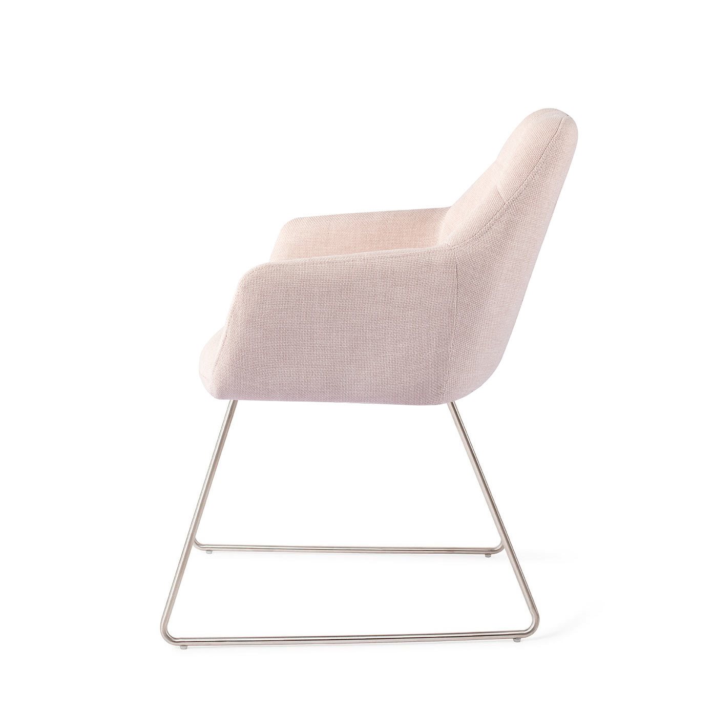 Jesper Home Esszimmerstuhl Noto Petal-Pink Slide Stahl