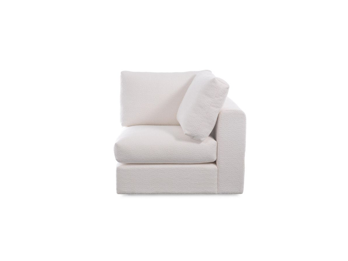 Bobochic Paris Eckmodul Bouclé-Stoff Weiß