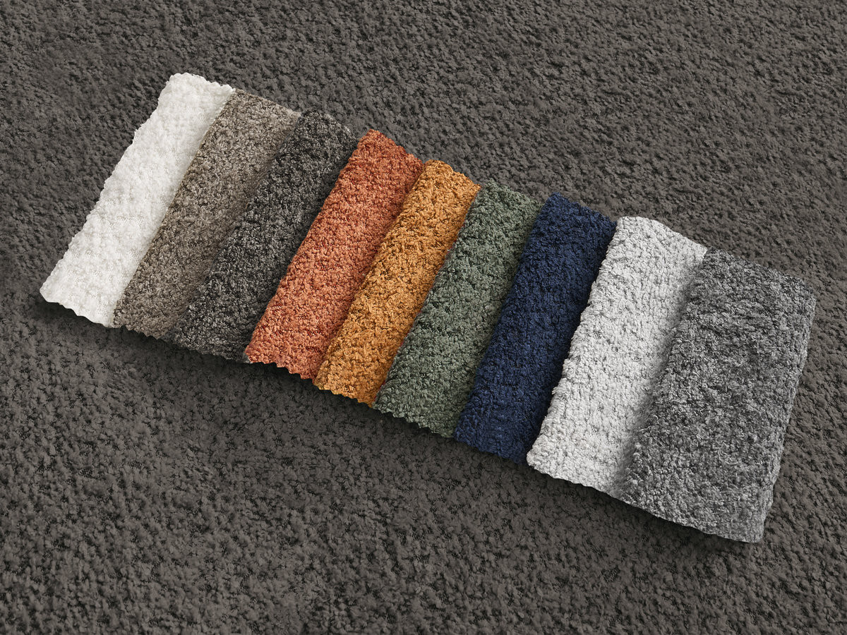 Bobochic Azra Ecksofa 262 × 178 cm Bouclé-Stoff Braun Ecke rechts