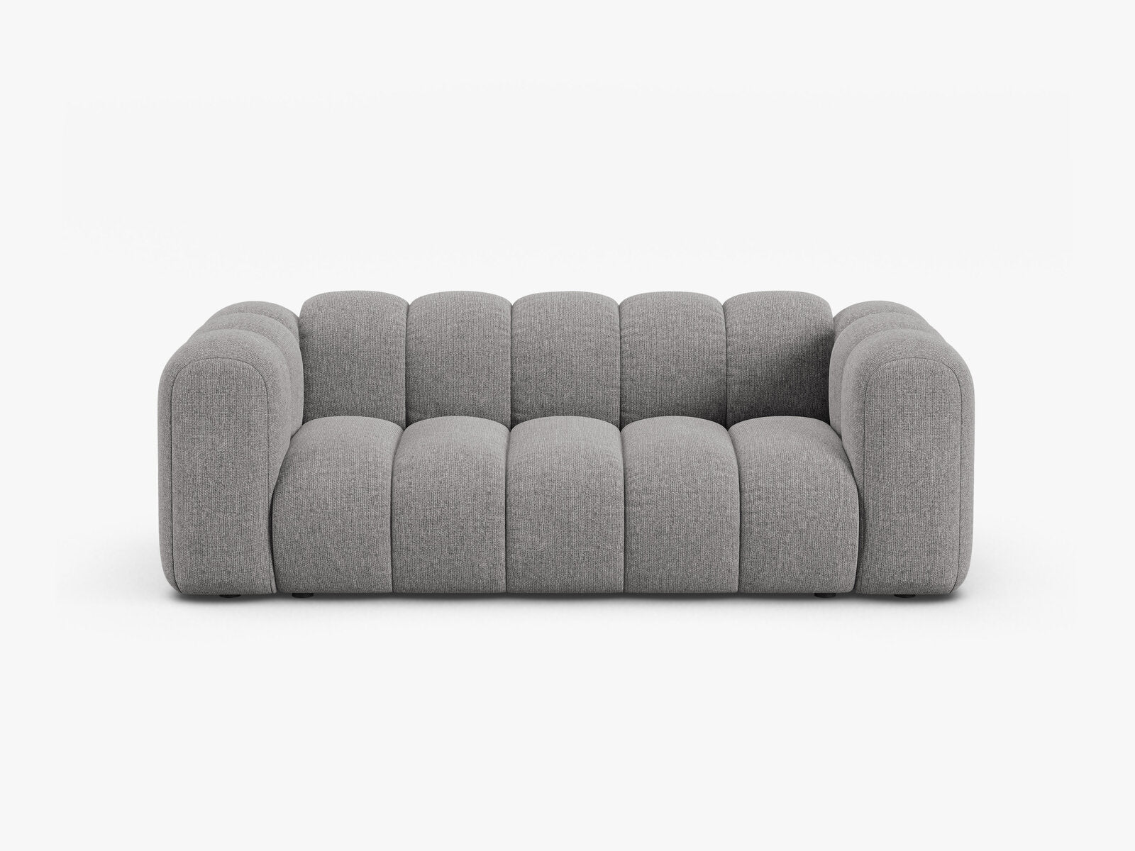 Micadoni Sofa Lupine 2-Sitzer Chenille Eden Hellgrau