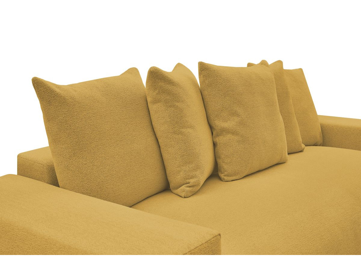 Bobochic Voltaire Sofa 3-Sitzer 280 × 124 cm Melange-Stoff Gelb