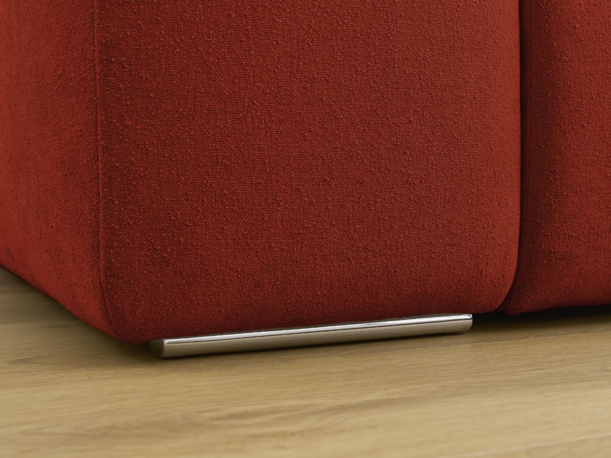 Bobochic Zephyr Sofa 2-Sitzer Strukturstoff Orange