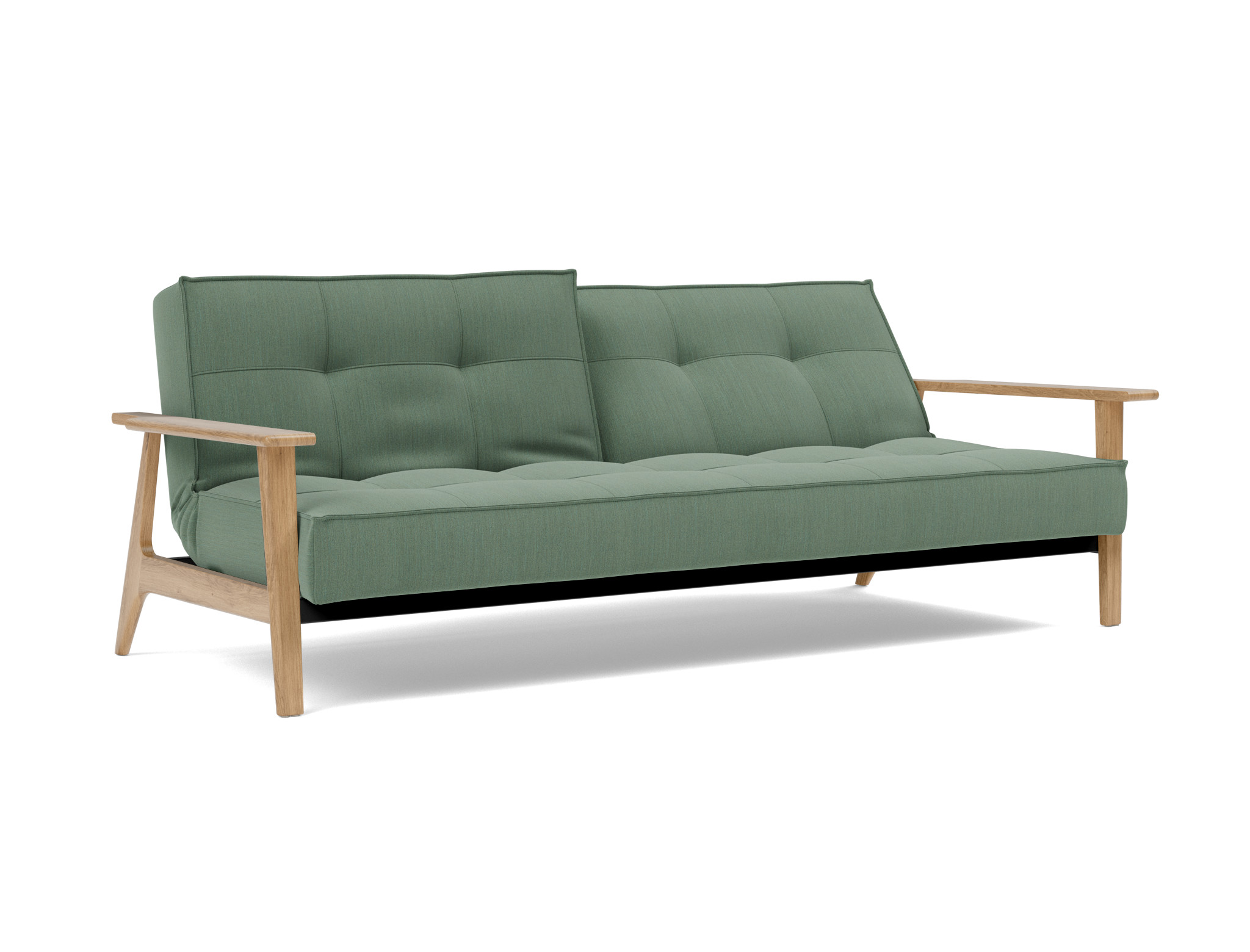 Schlafsofa Splitback Frej Flachgewebe Elegance 518-Green