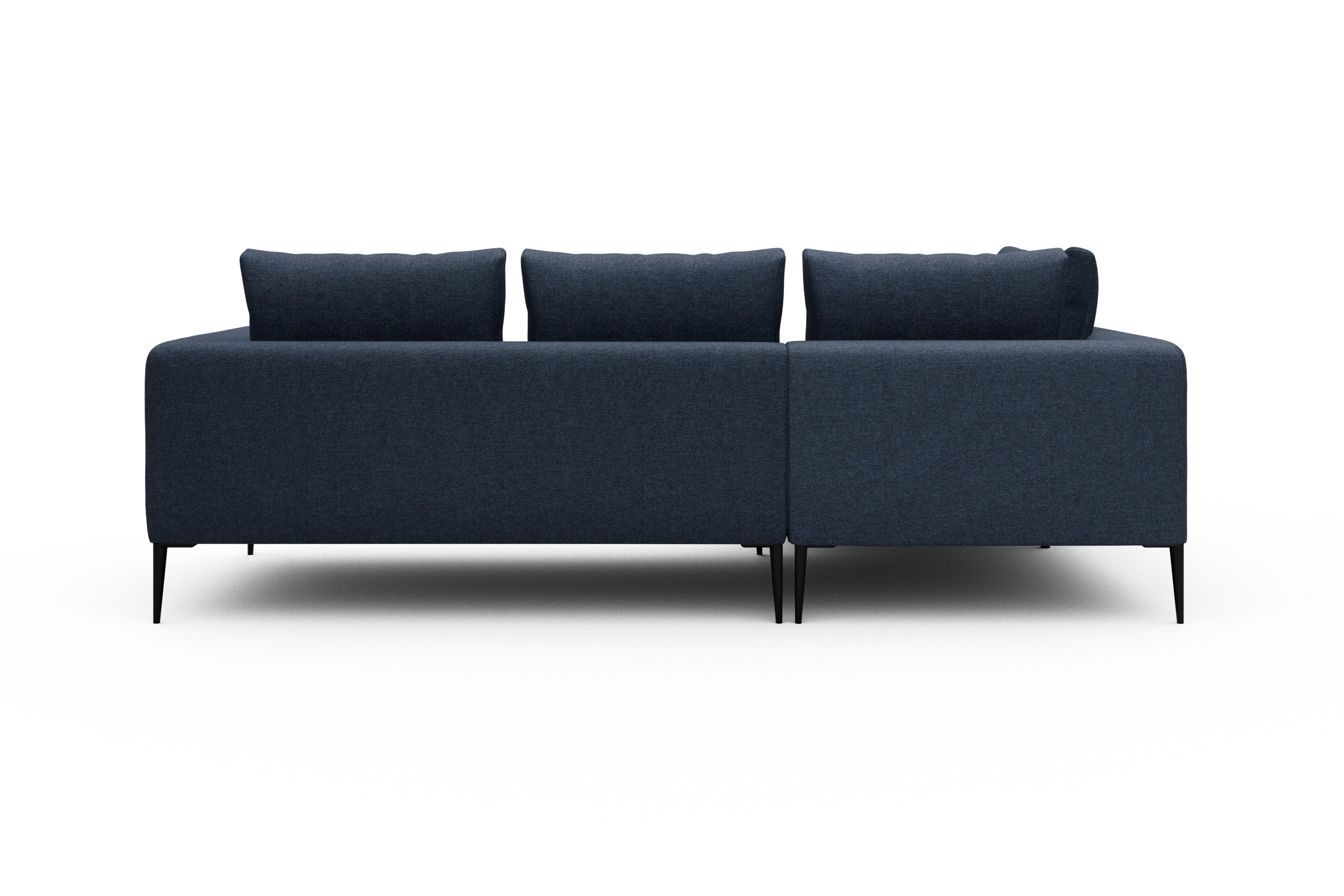 Ecksofa Paul Relax-Ecke links mit 2-Sitzer Sama-Deep-Blue
