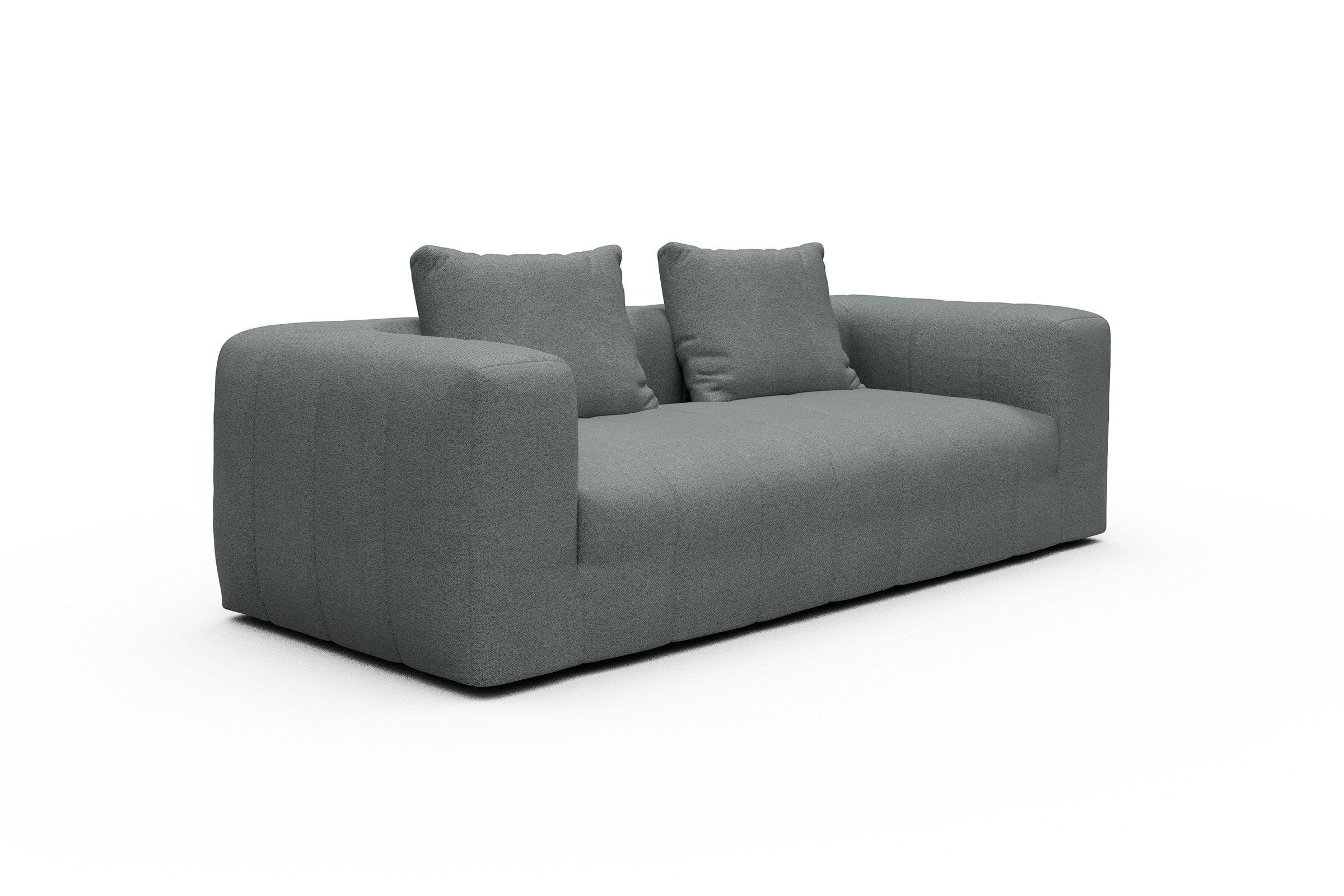 Sofa Hugo 3-Sitzer Denari-Soft-Grey