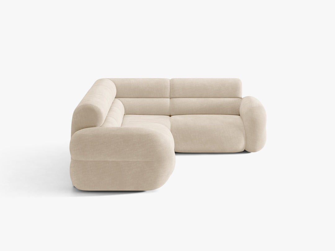 Micadoni Neo Ecksofa 295 cm Links Chenille Golden Helles Beige