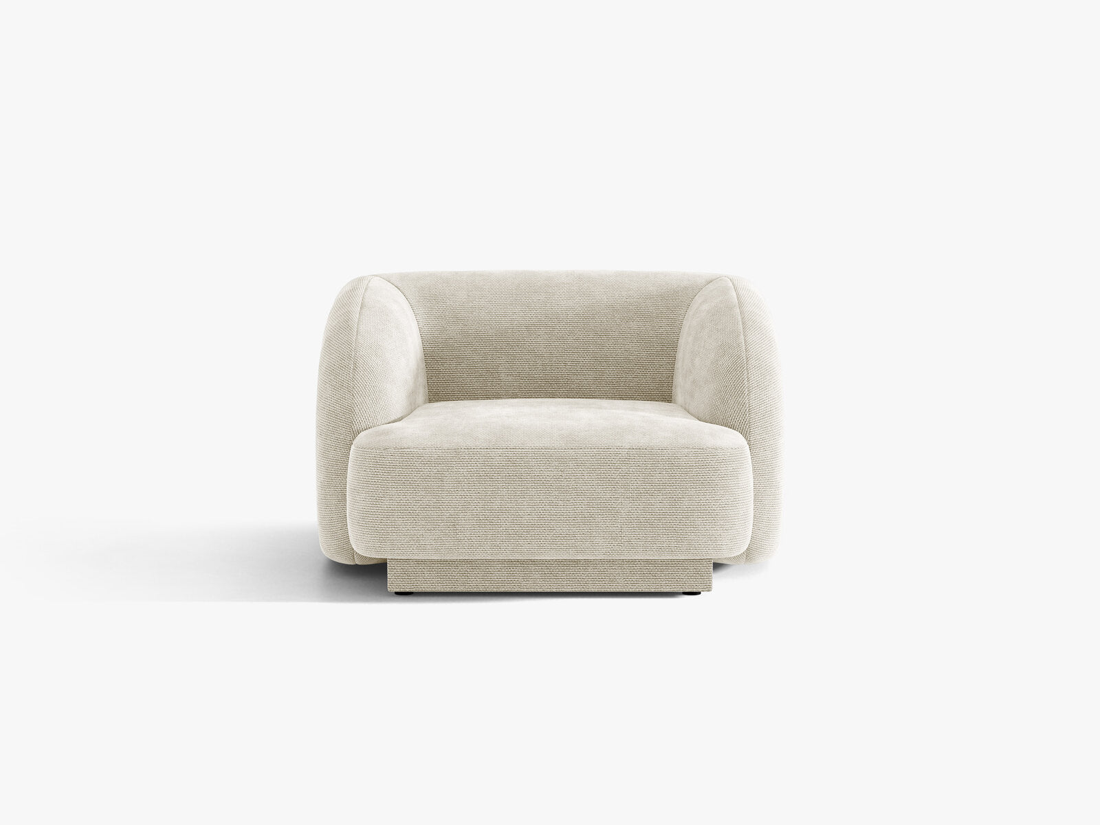 Micadoni Sessel Miley 1-Sitzer Chenille Eden Helles Beige