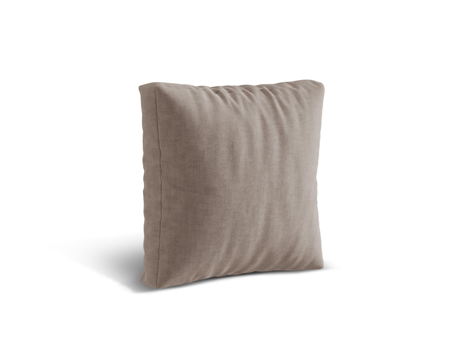 Micadoni Kissen Martina Strukturierter Stoff Boston Dunkelbeige 55x55