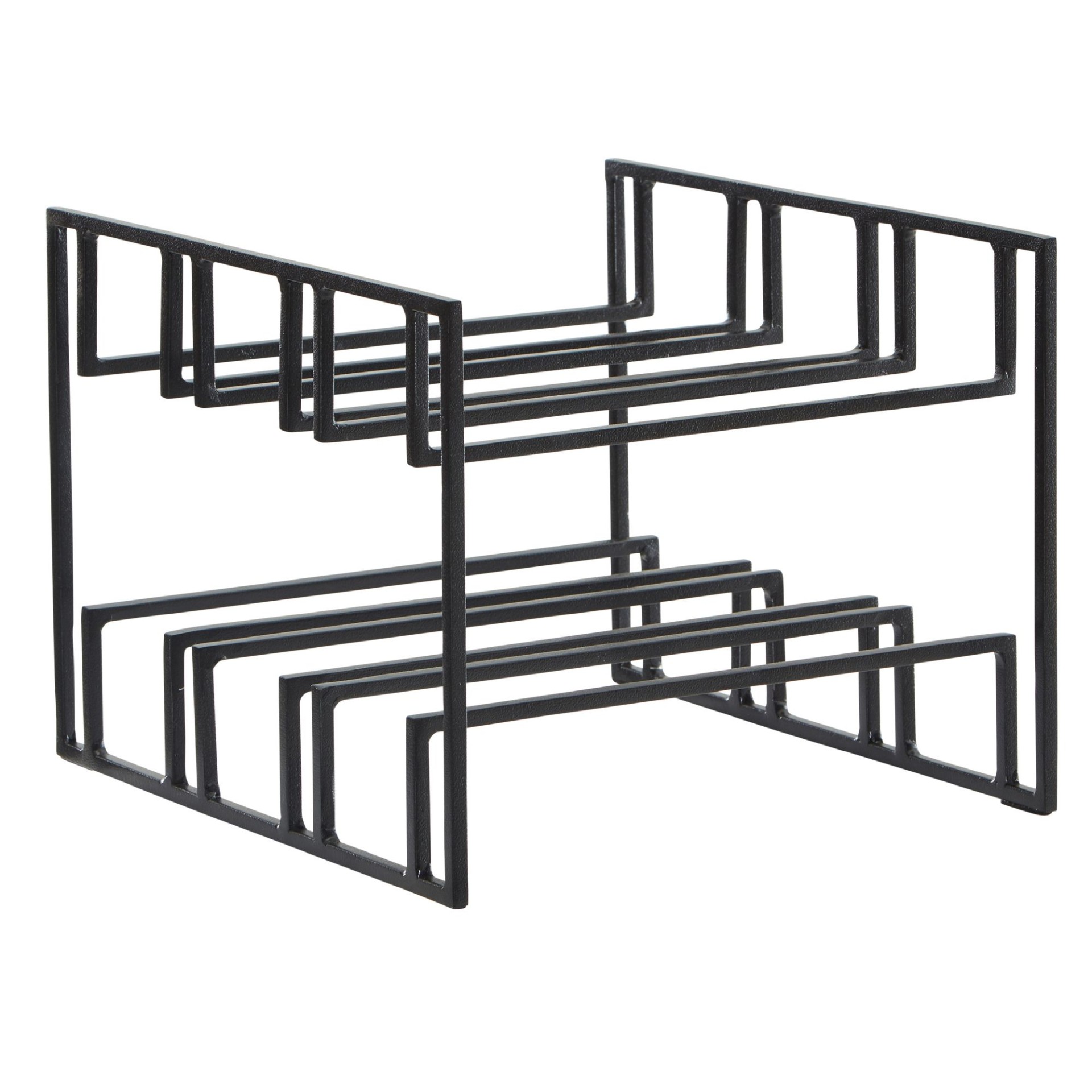 Flaschenregal Vatnsdalur Metall Schwarz 29 × 25 × 21 cm