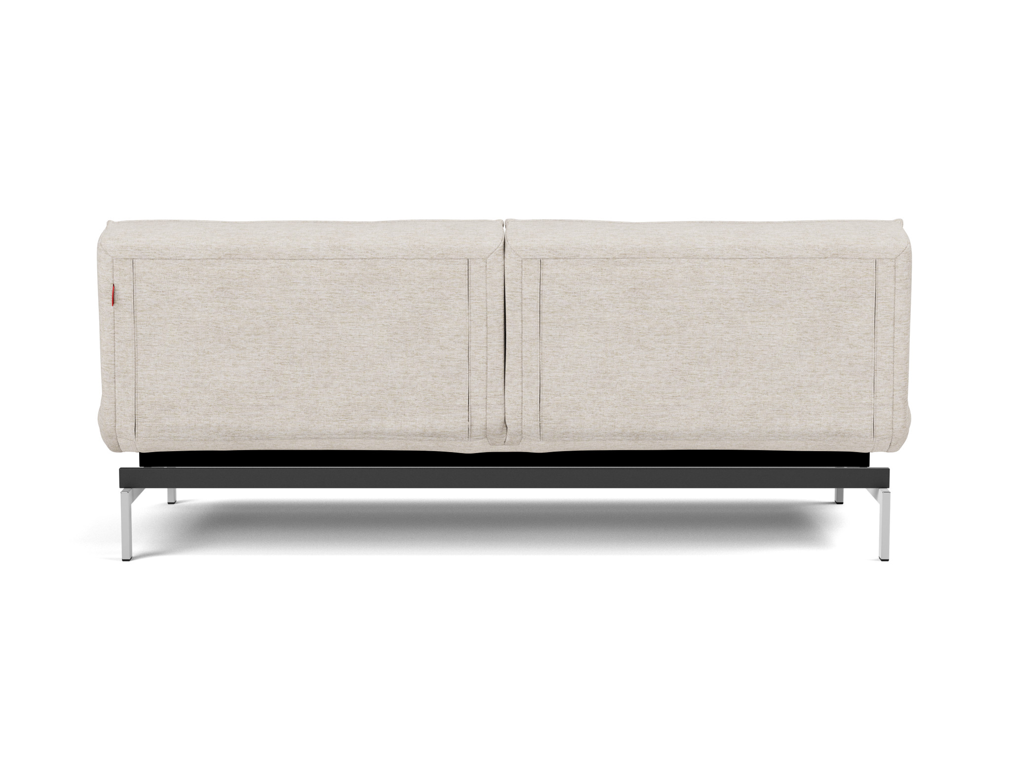 Schlafsofa Splitback Chenille Yuveno 470-Natural Beine Chrom