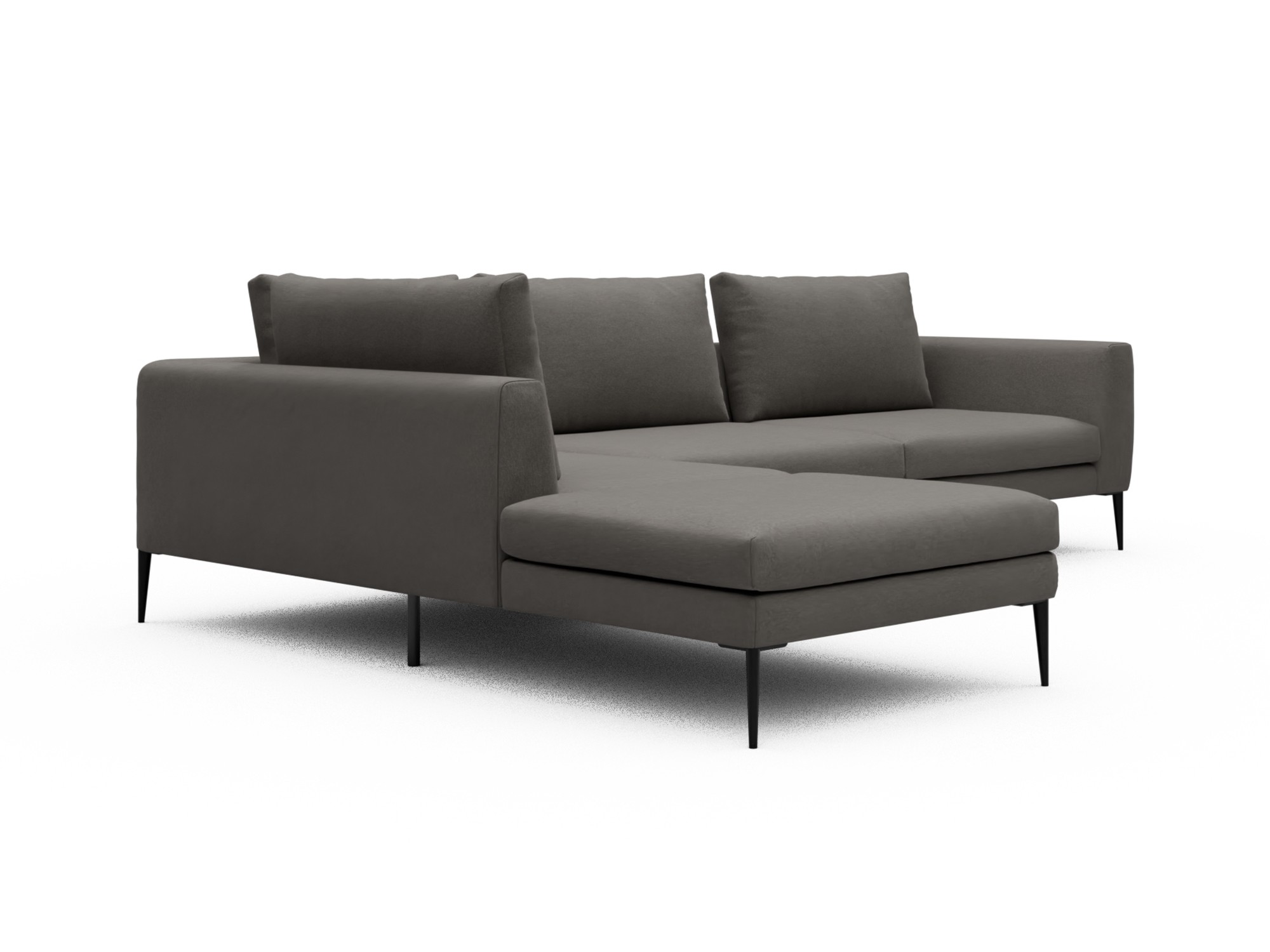 Skandi Home Ecksofa Paul Relax-Ecke links mit 3-Sitzer Satya-Taupe moebelfaktor