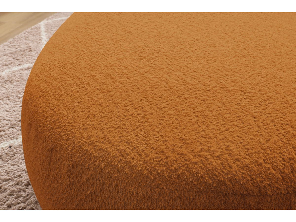 Bobochic Saint-germain Pouf Bouclé-Stoff Gelb