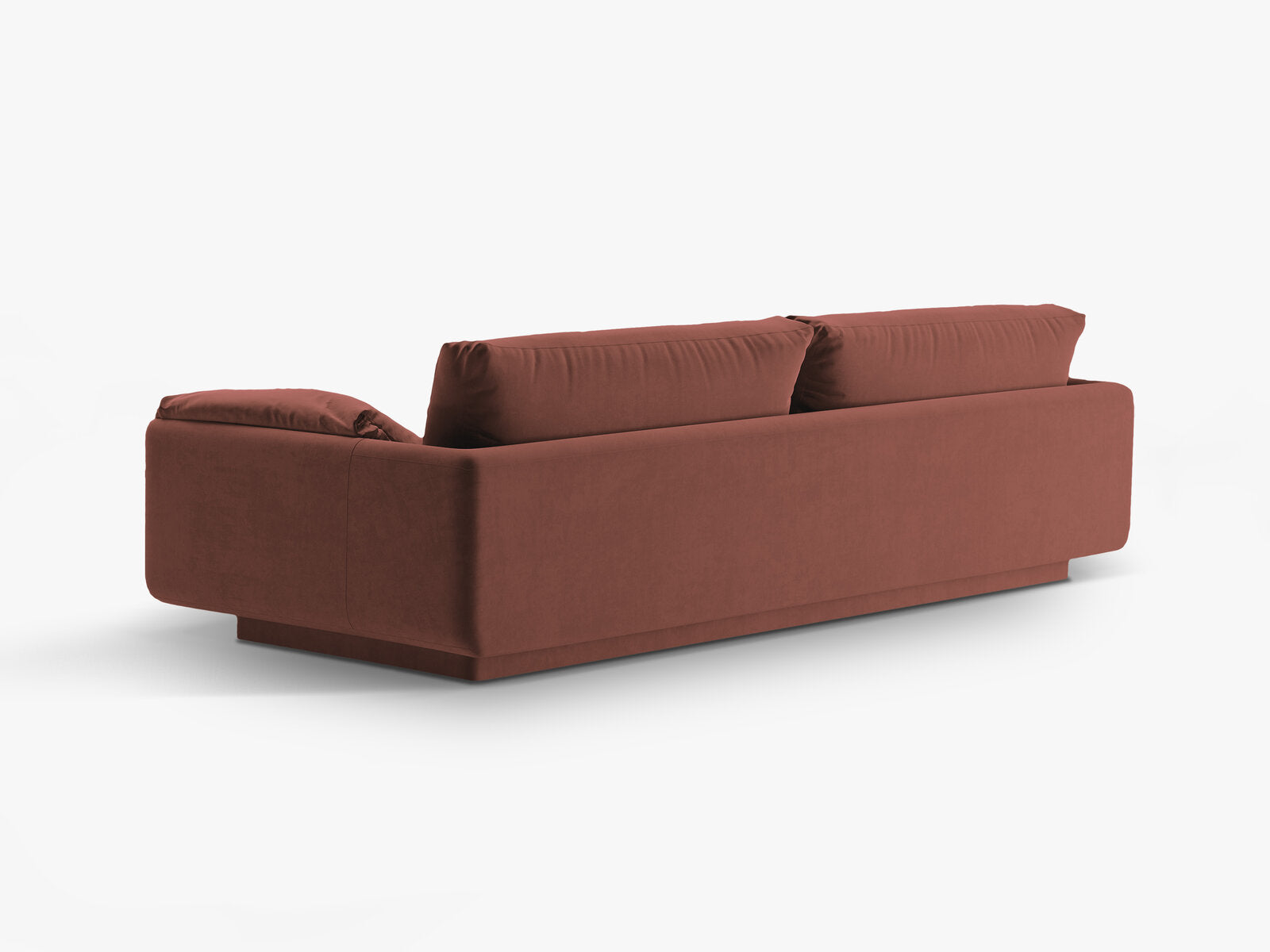 Micadoni Sofa Torino 4-Sitzer Samt Cuoio