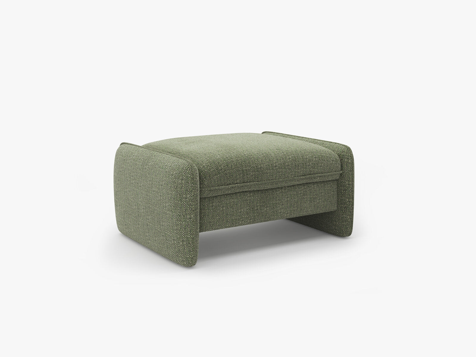 Micadoni Georgia Pouf Chenille Silencio Grün