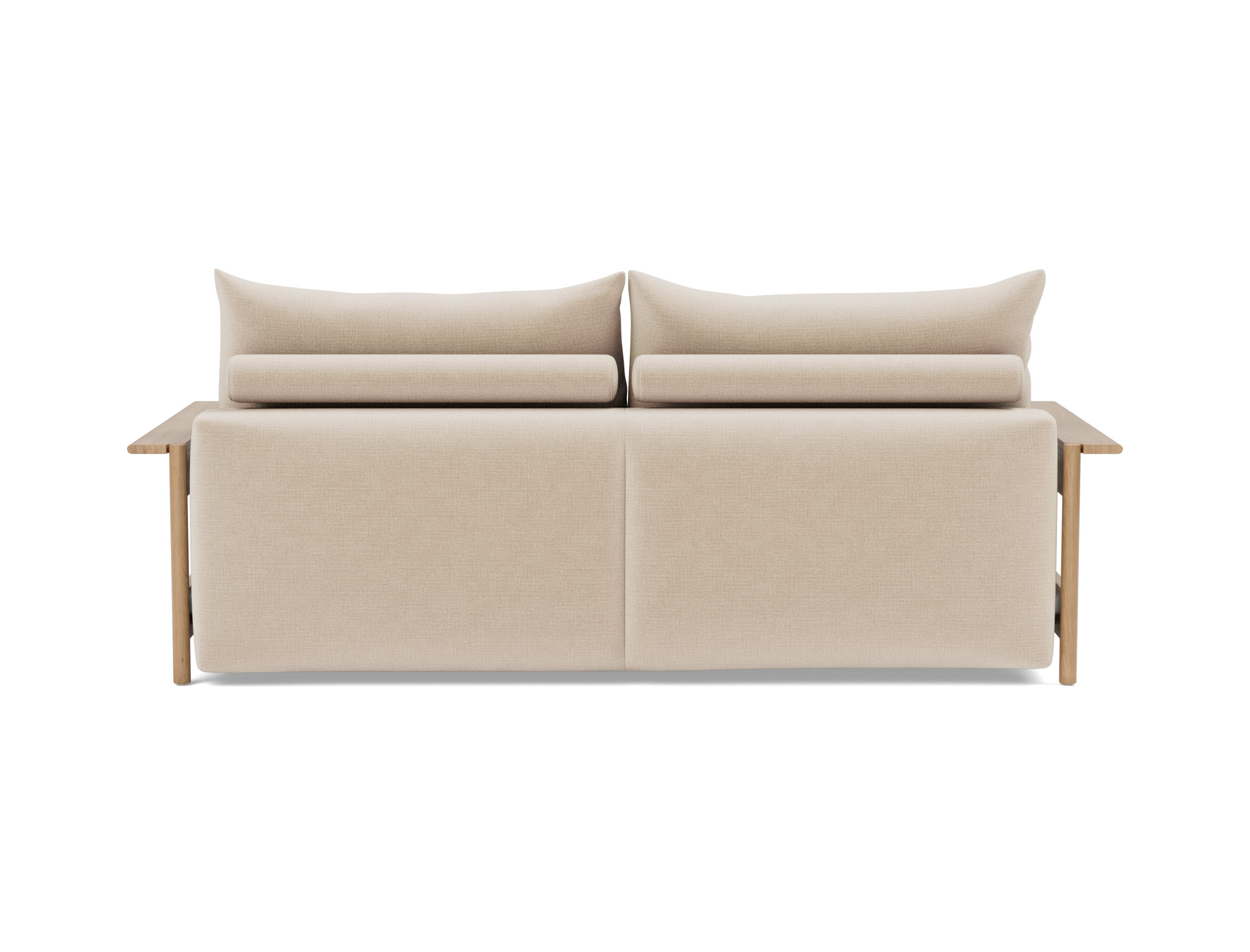 Schlafsofa Malloy Wood Chenille Esina 410-Almond-Beige