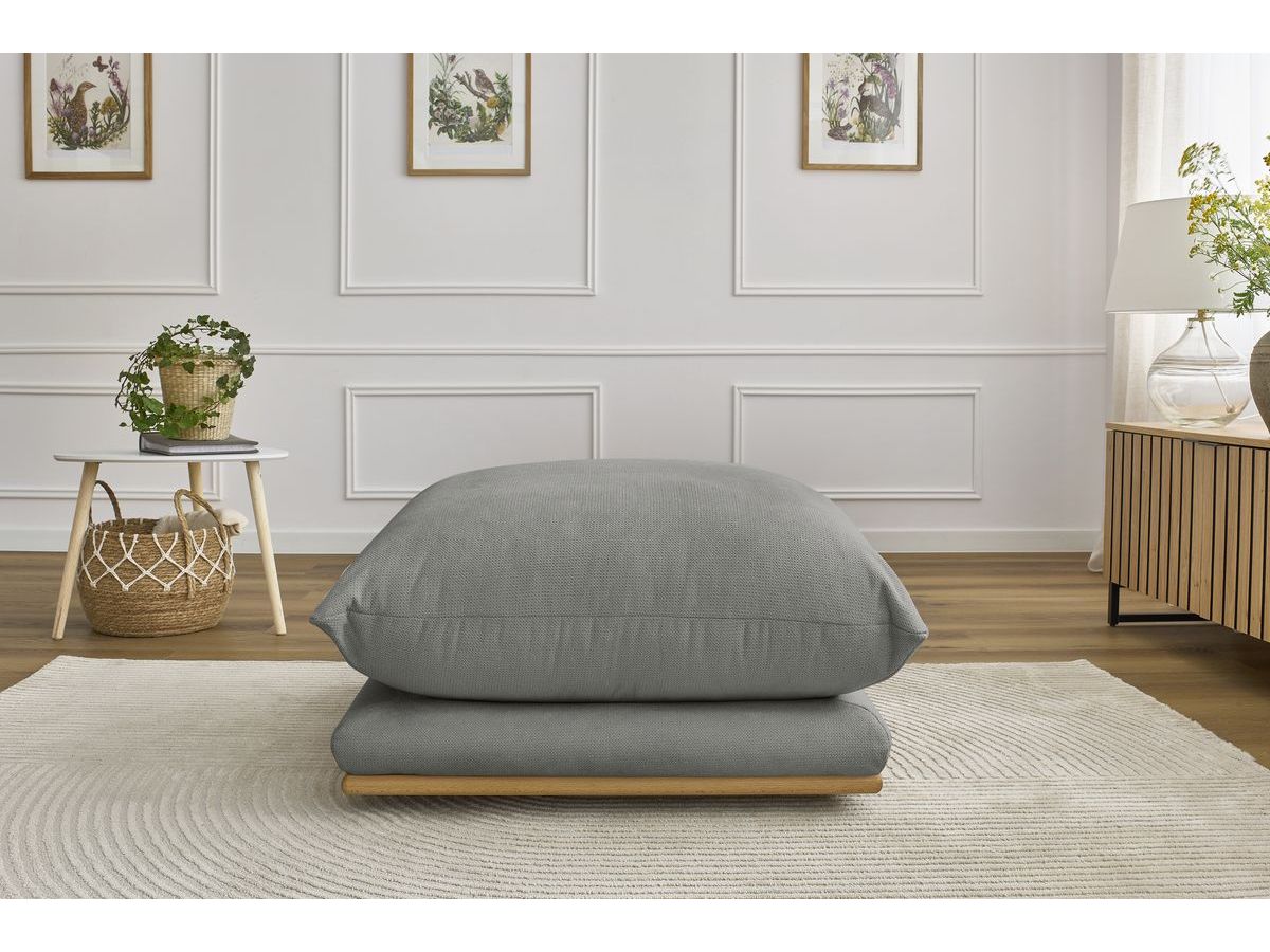 Bobochic Ernest Pouf Stoff Dunkelgrau