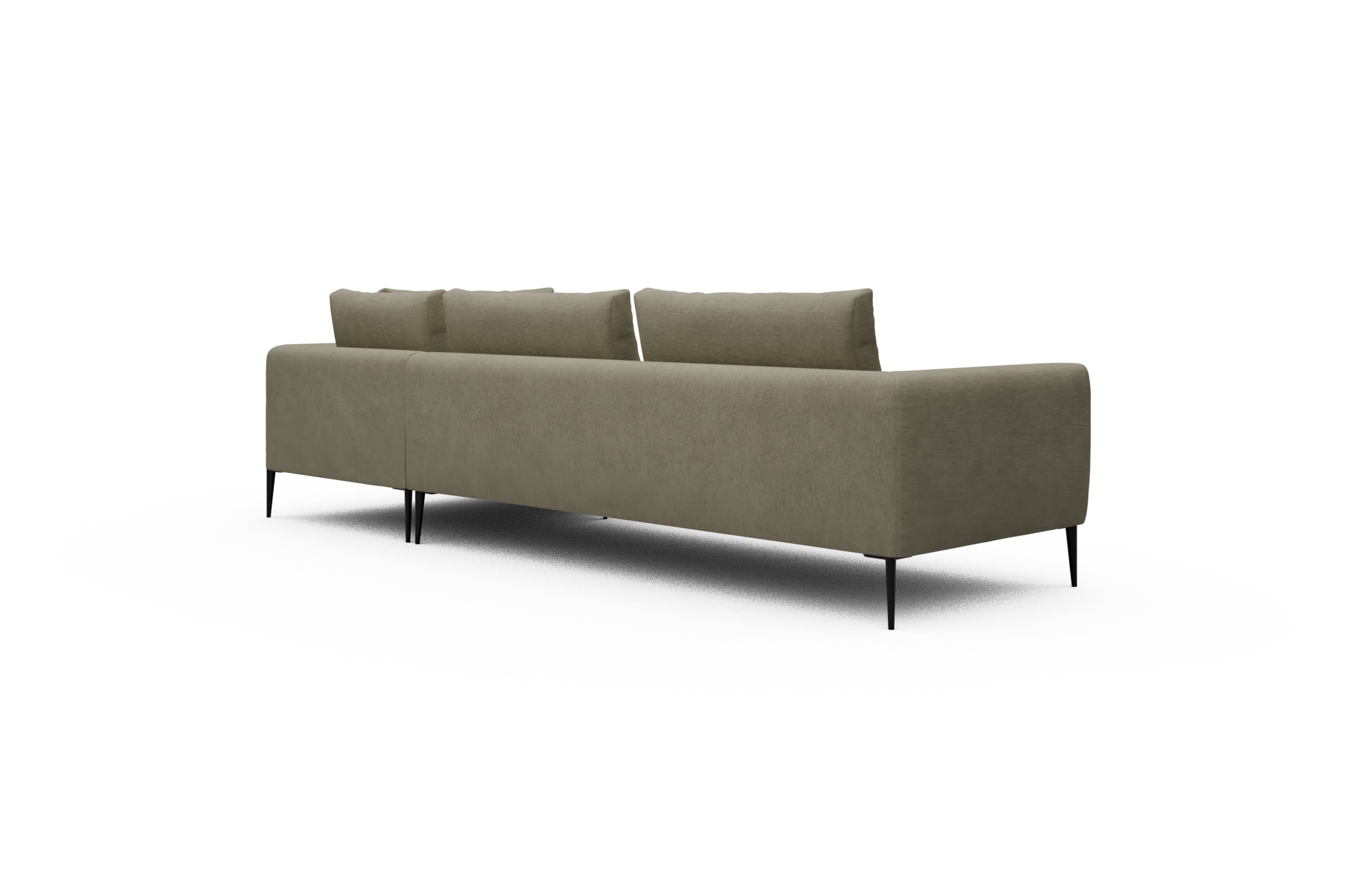 Ecksofa Paul Relax-Ecke links mit 3-Sitzer Vivus-Dusty-Sand